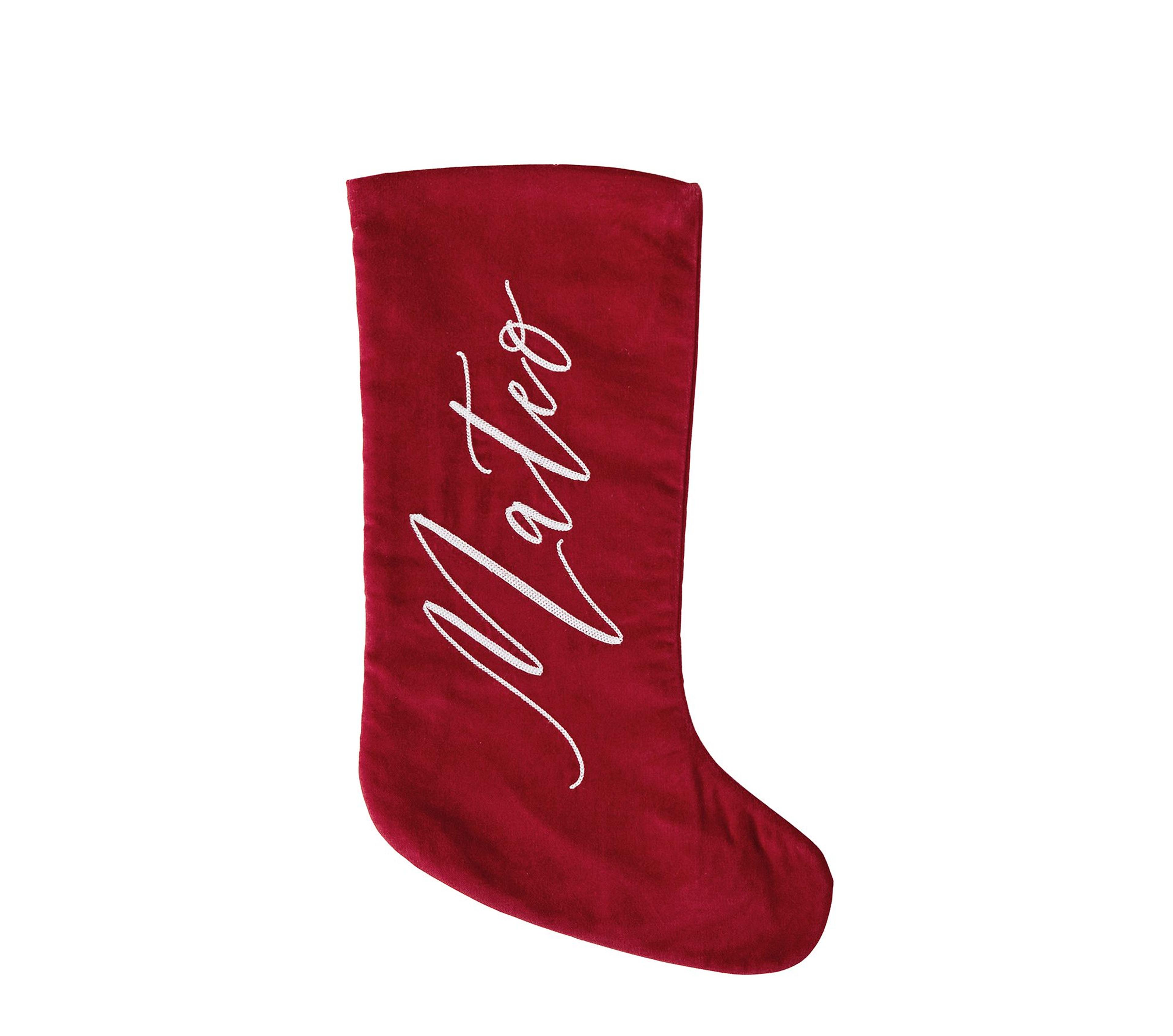 Personalized Red Velvet Christmas Stocking | Pottery Barn Kids