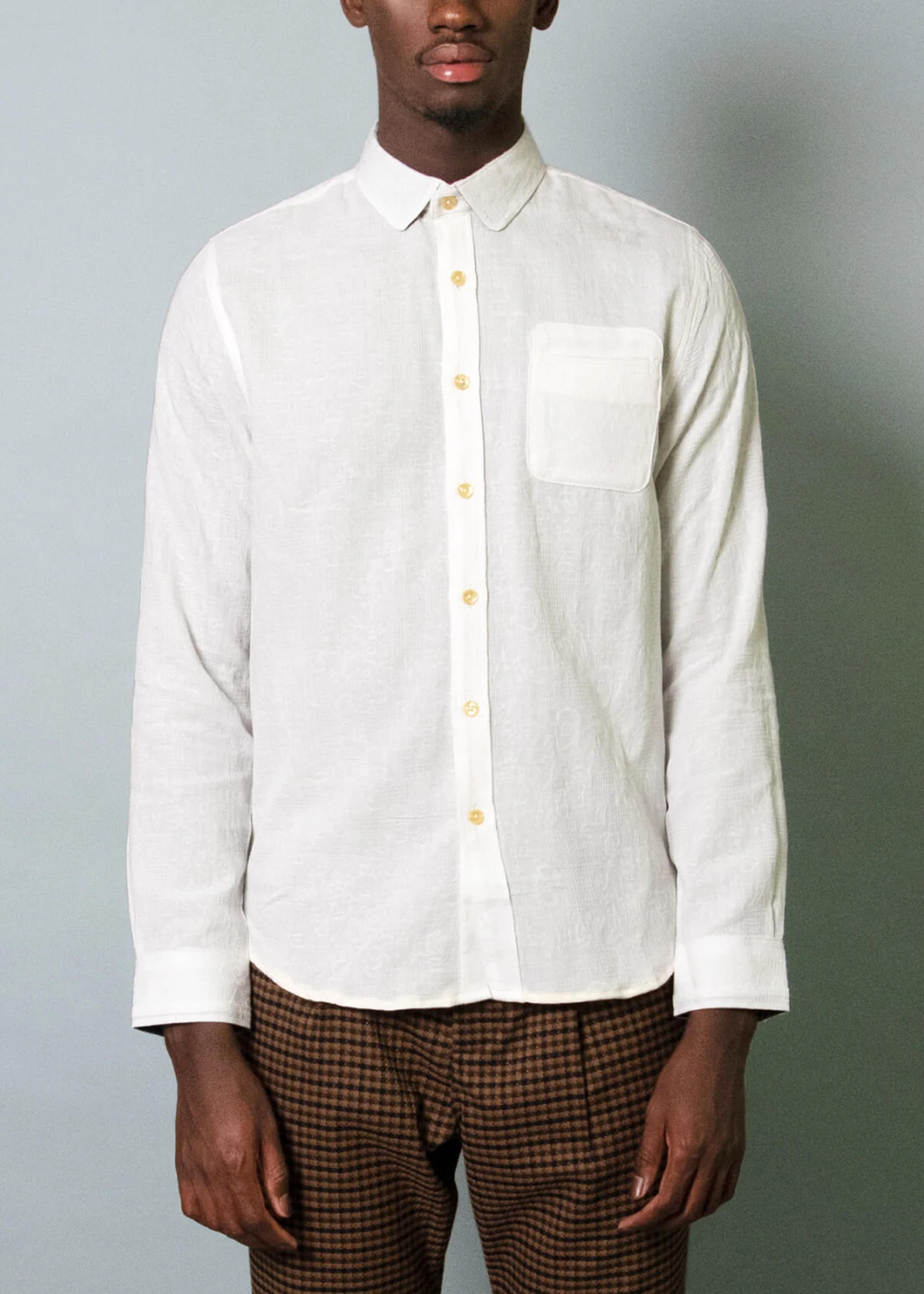 ESCAPE JACQUARD WHITE Shirt