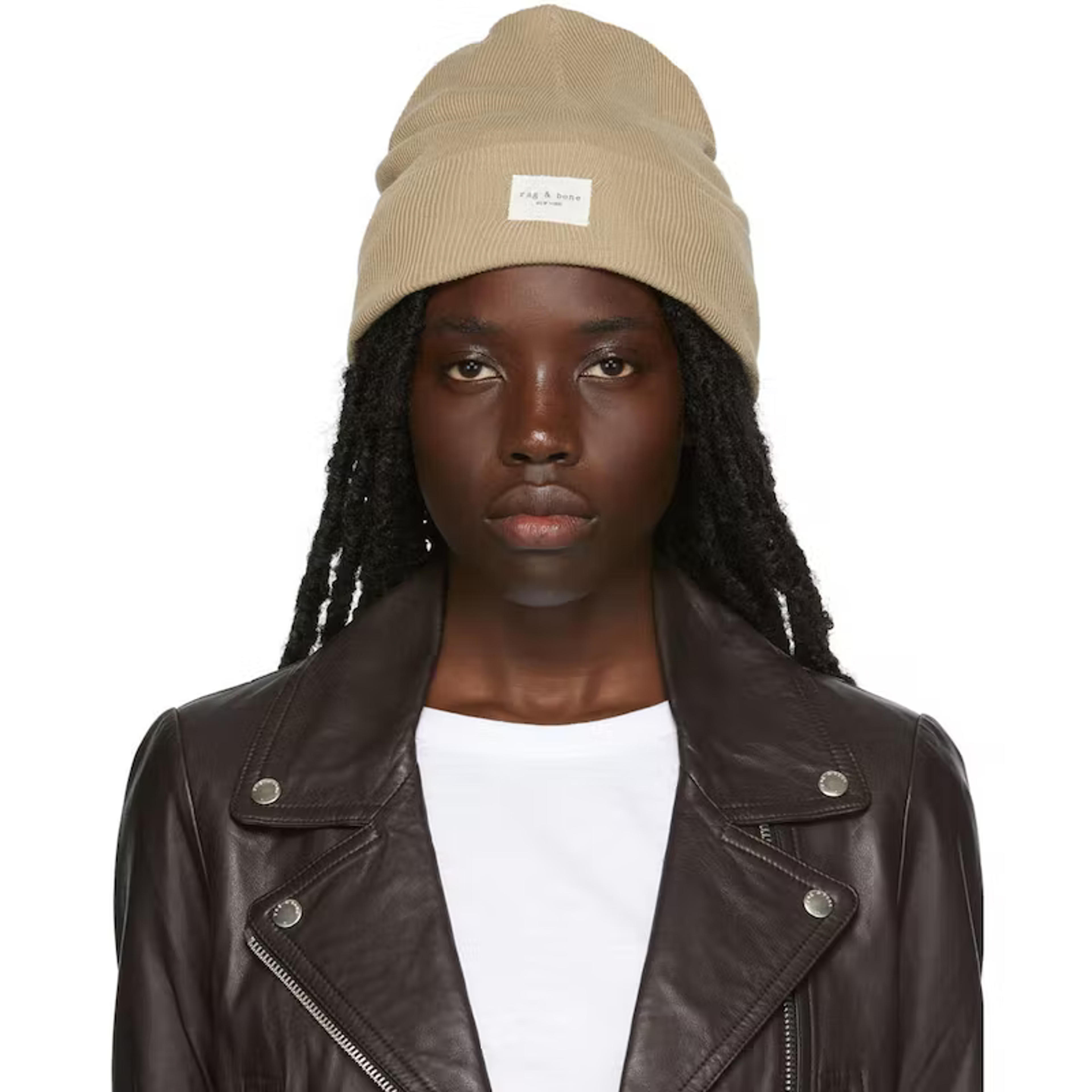 Beige Addison Beanie