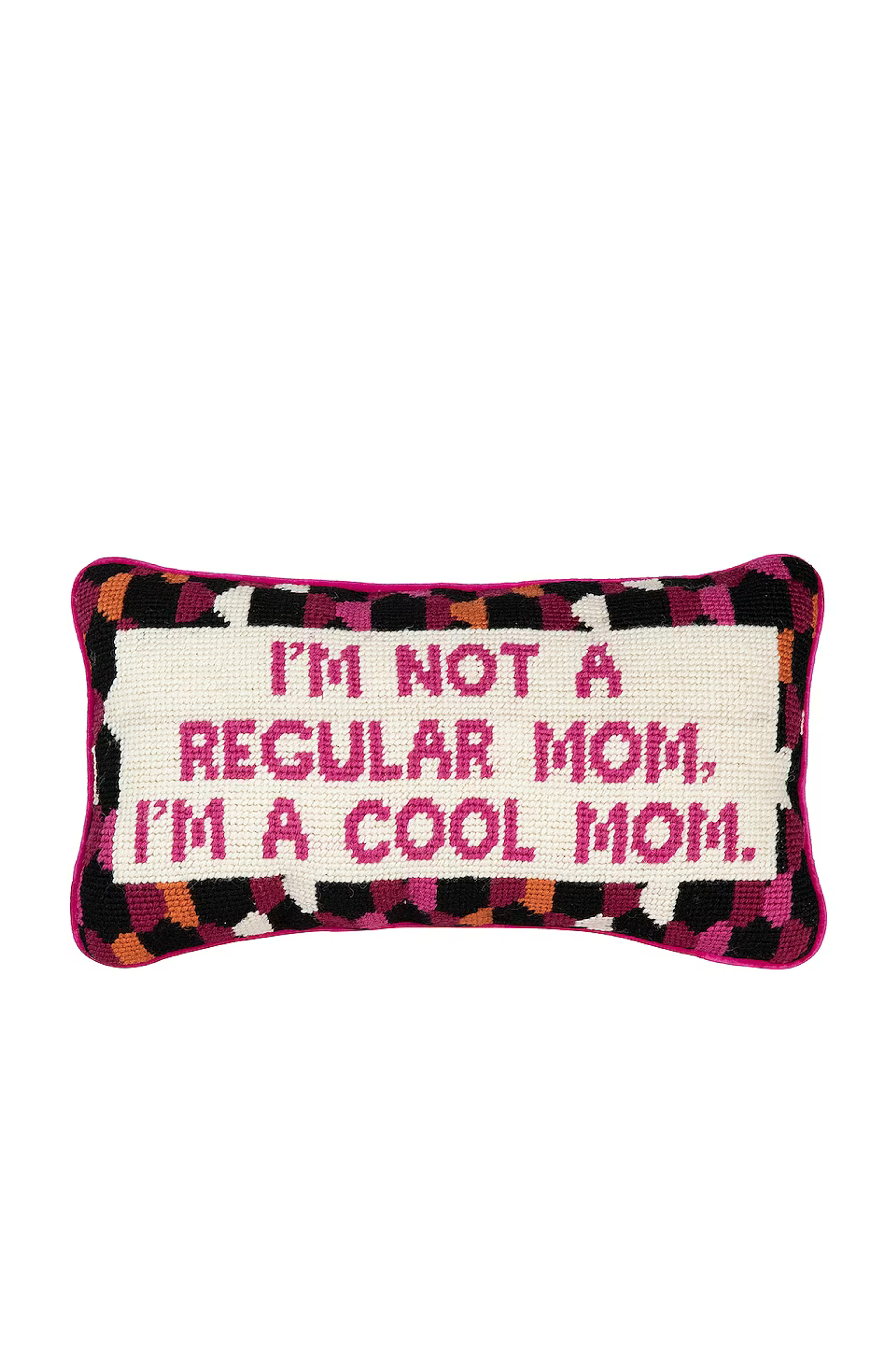 Furbish Studio Cool Mom Needlepoint Pillow | REVOLVE