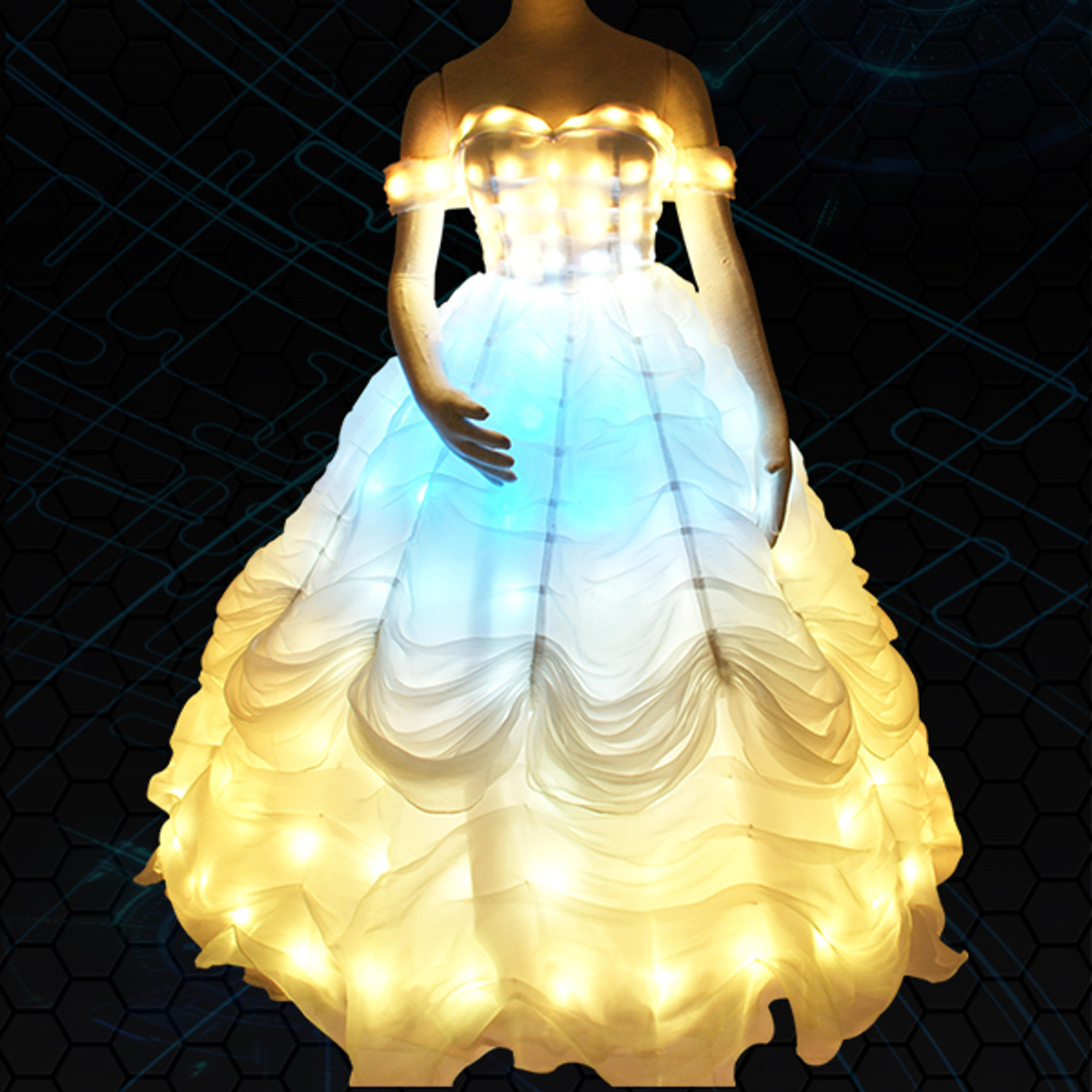 WL-056 LED Princess Party Dress light up LED Dance Costume girls dresses Drama Cosplay Costumes Rave Clothes