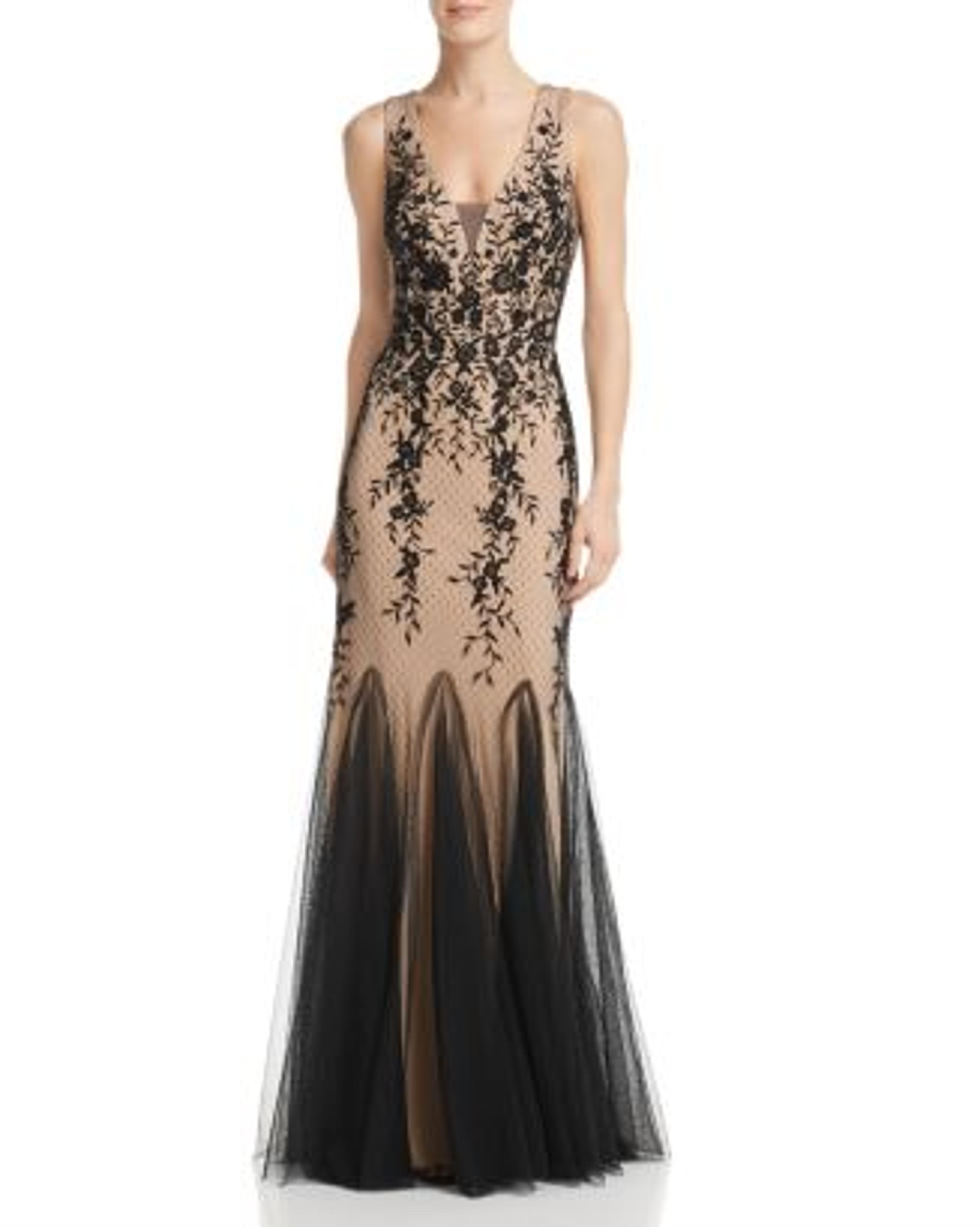 AQUA Embroidered Lace Gown - 100% Exclusive Women - Bloomingdale's