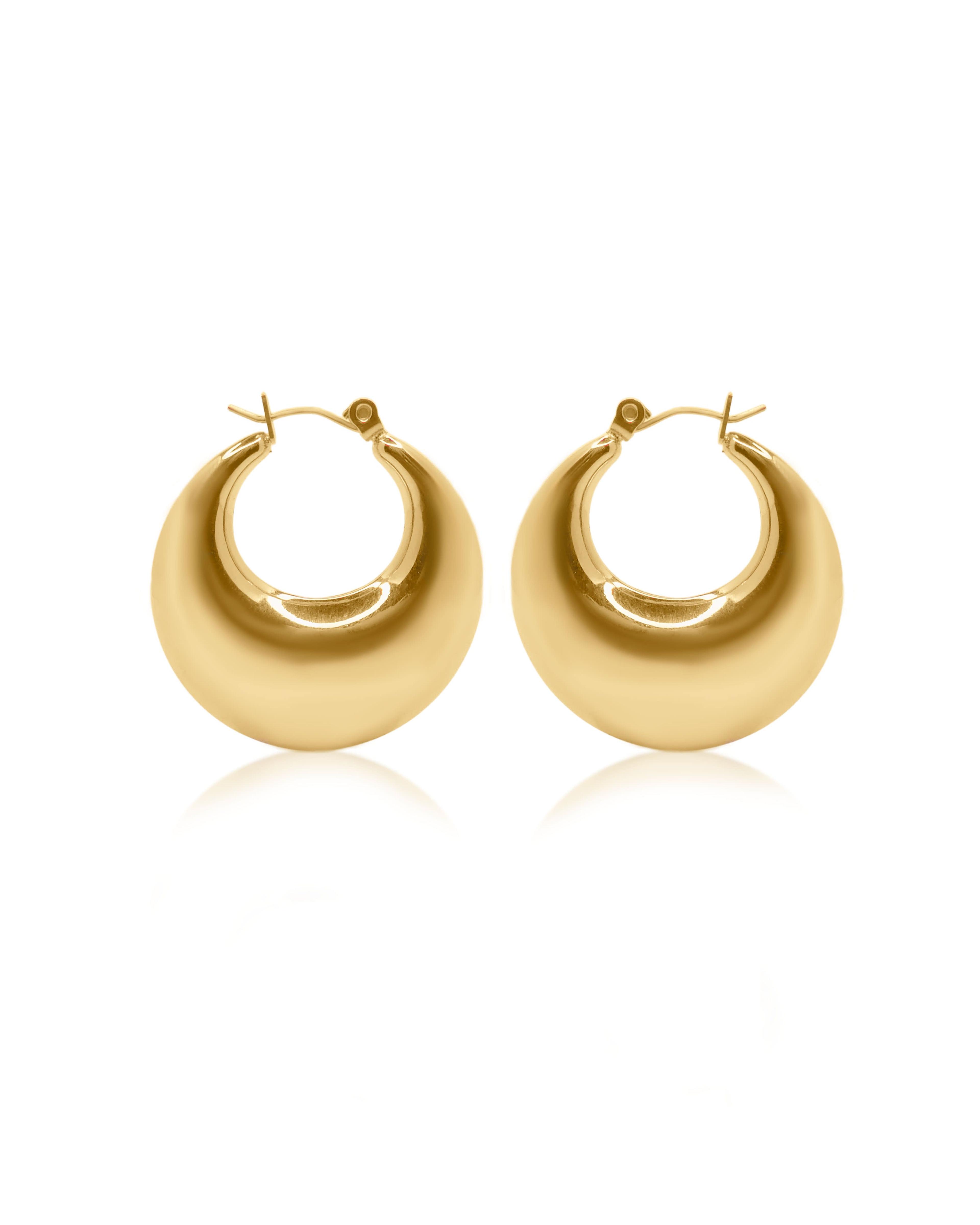 Veronica Thick Hoop Earrings