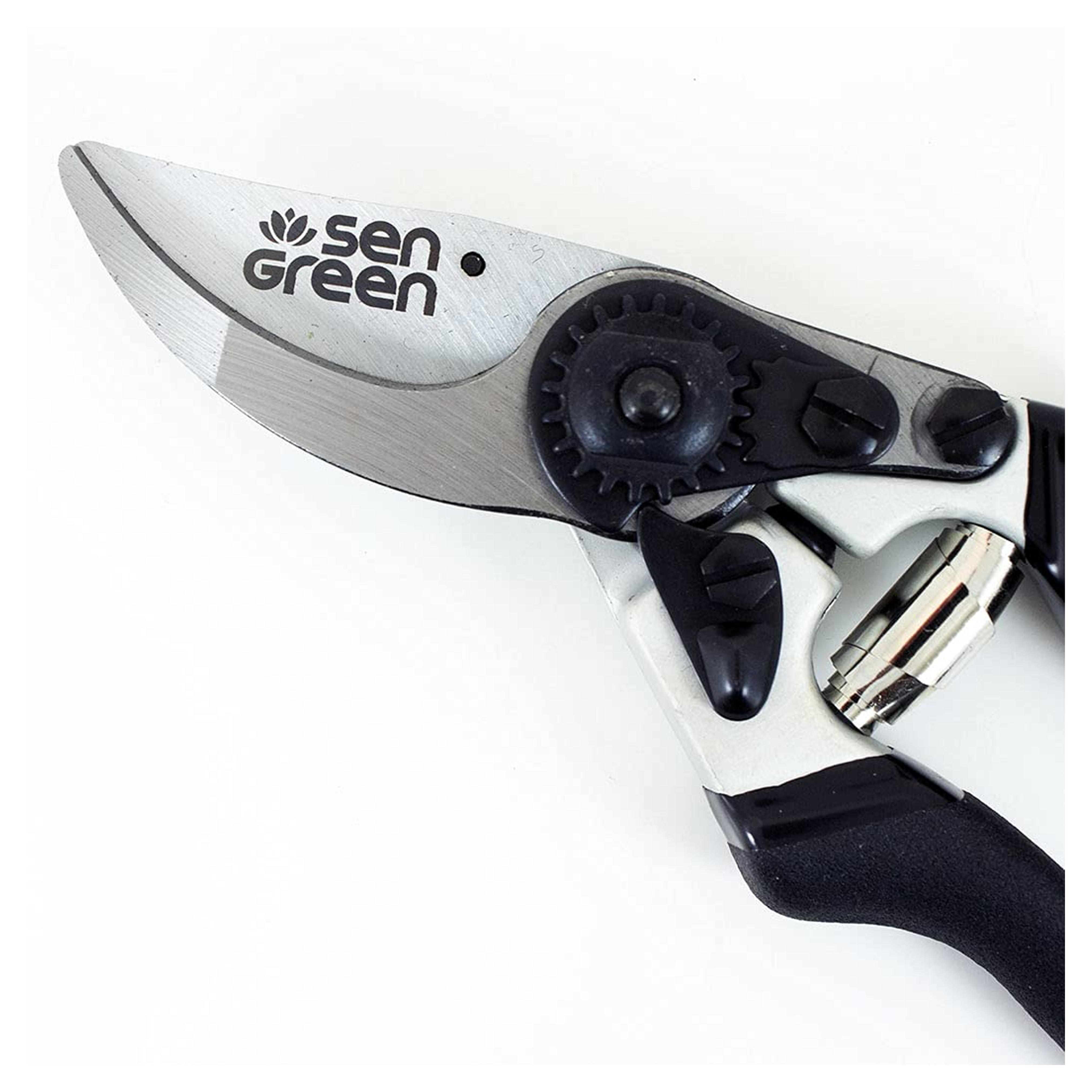 8.5" Professional Bypass Secateurs/Pruning Shears - Super Sharp Chrome Plated Blades | Durable, Comfortable and Strong