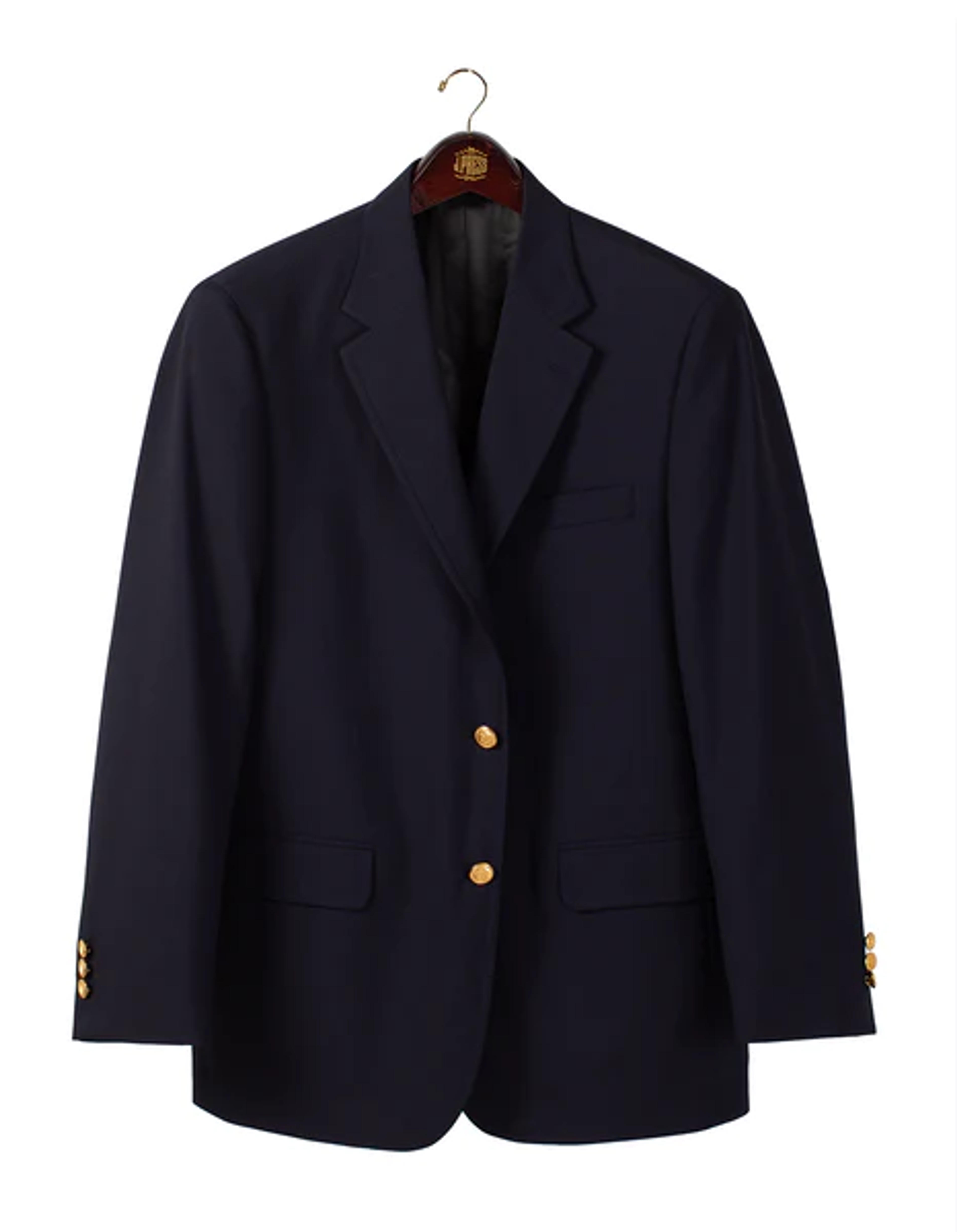 Navy Tropical Wool Blazer | Men's Dress Clothes & Clothing Accessories