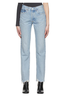 Blue Lana Jeans by AGOLDE on Sale