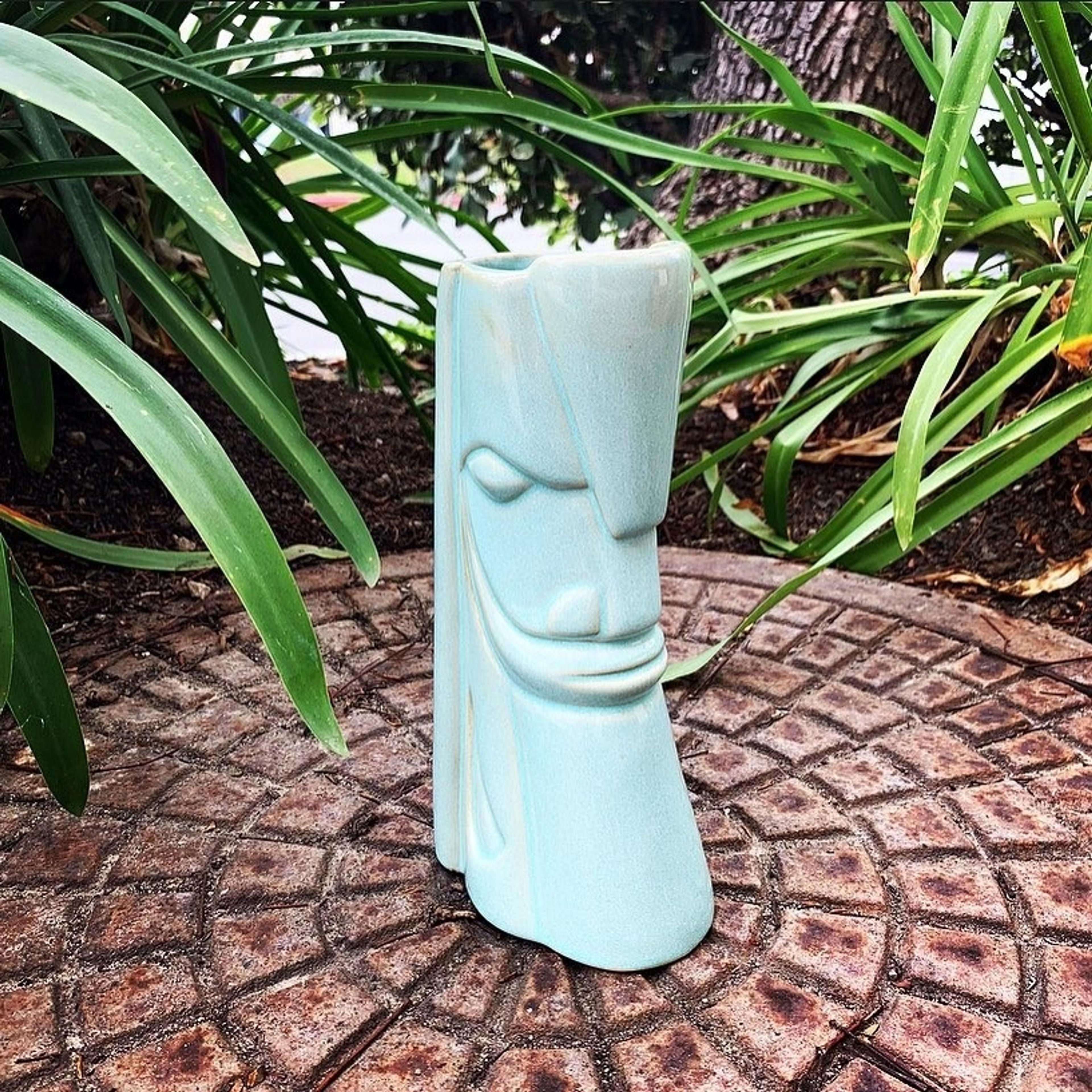 Tiki Farm Yipwon Warrior Mug Robins Egg