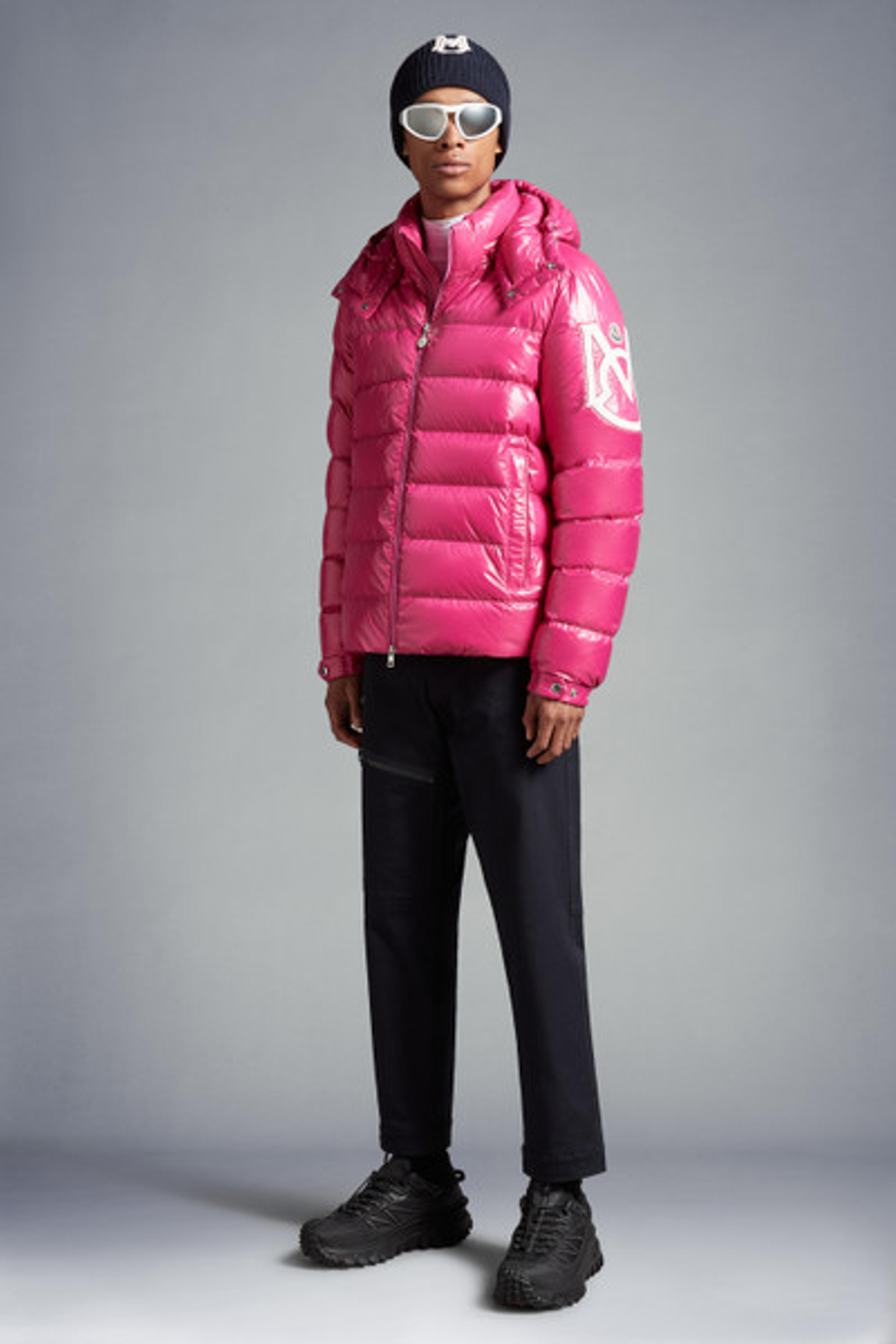 Bright Pink Saulx Short Down Jacket - Short Down Jackets for Men