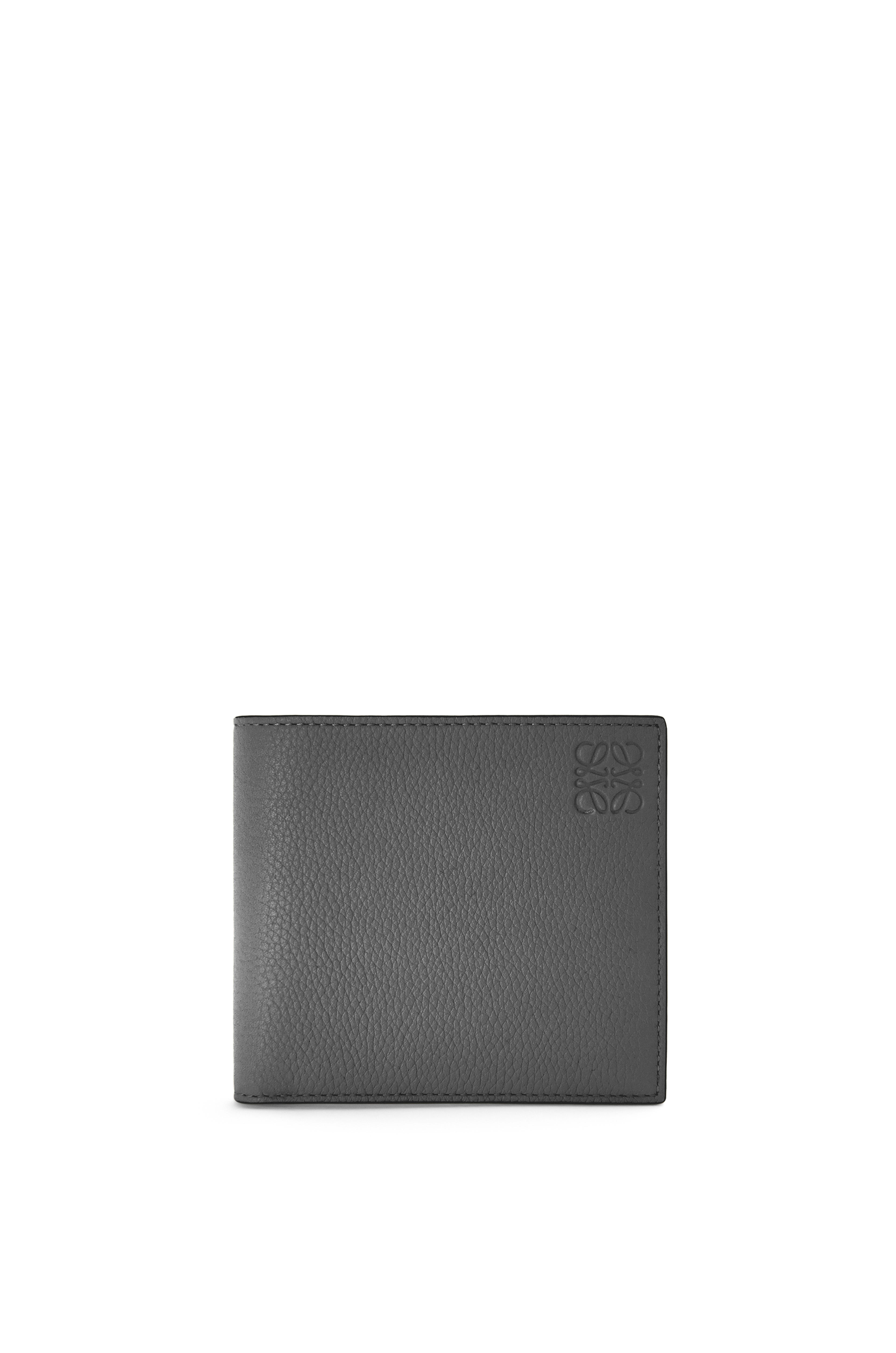 Bifold wallet in soft grained calfskin Anthracite - LOEWE