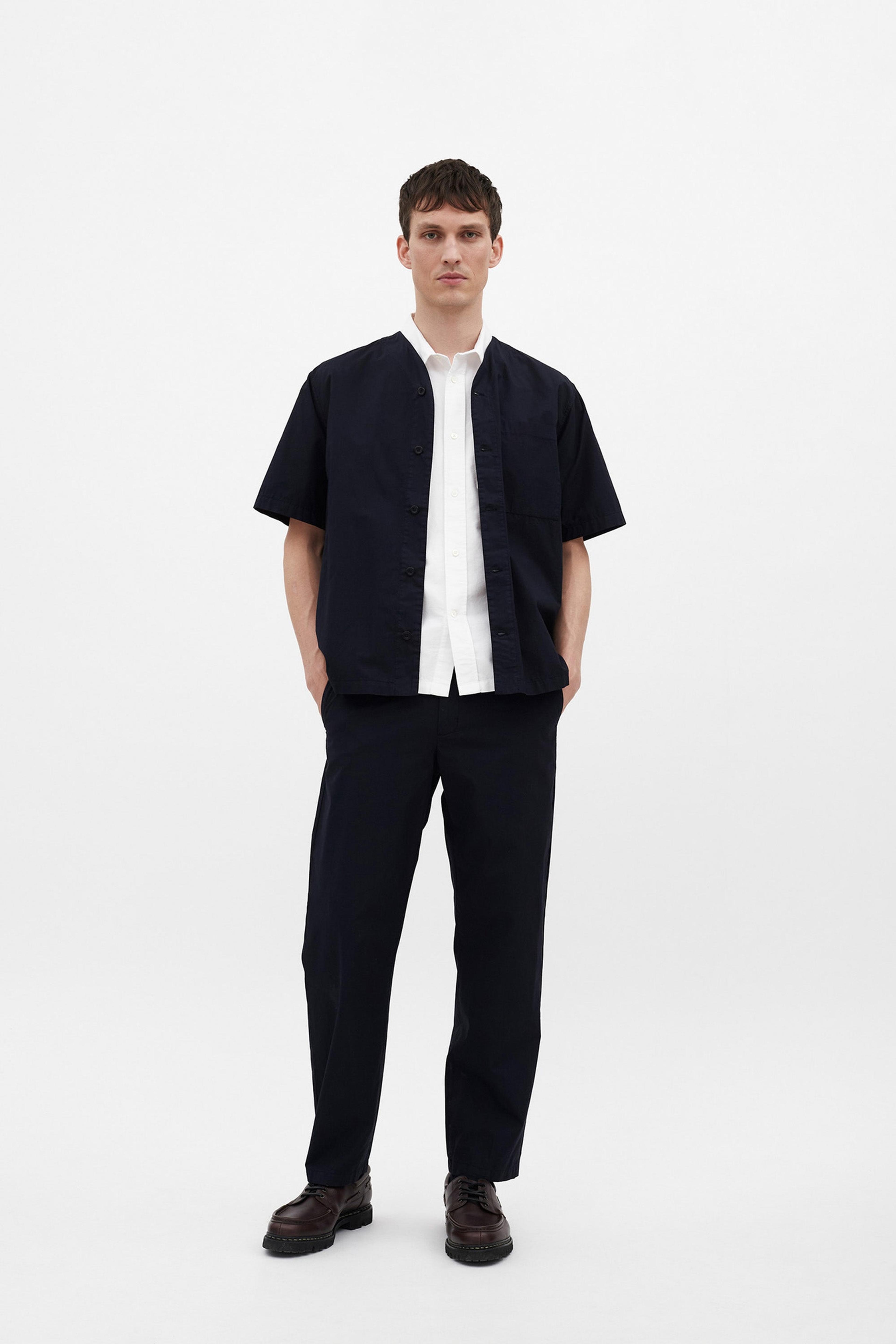 Norse Projects Erwin Typewriter SS Shirt - Dark Navy on Garmentory