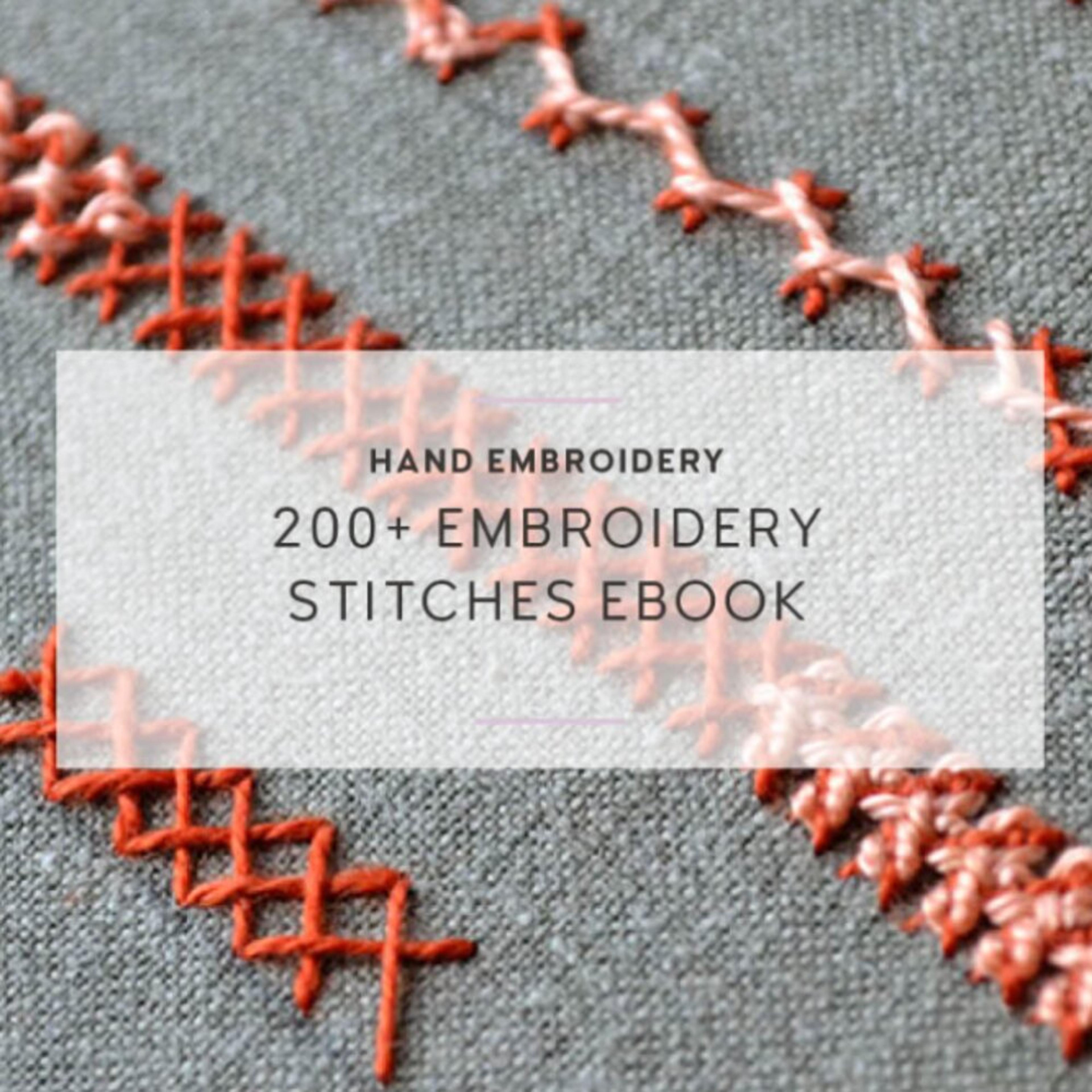 206 embroidery stitches ebook