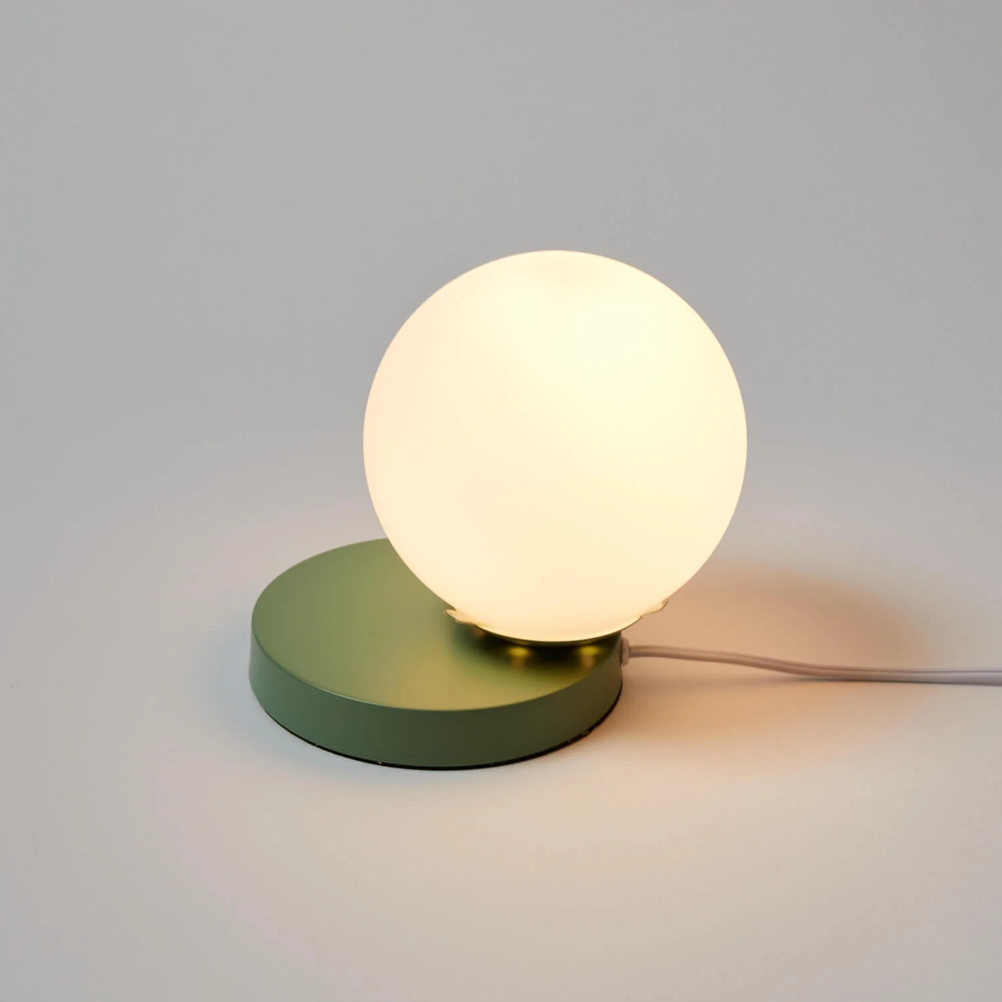 Mila Globe Accent Lamp - Sage Green - Dormify