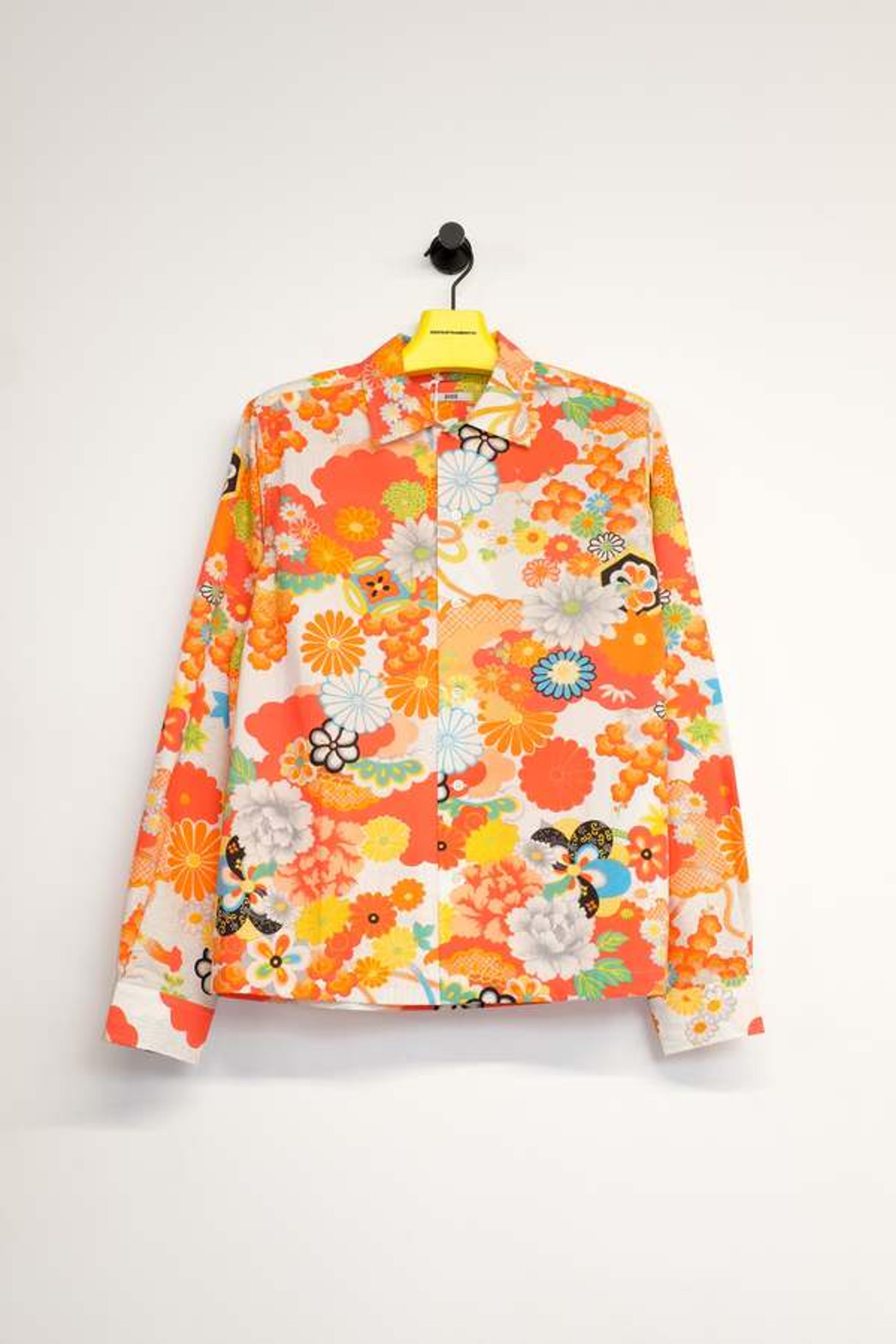 BODE Bedroom Garden Long Sleeve Shirt - Pop art floral | Garmentory