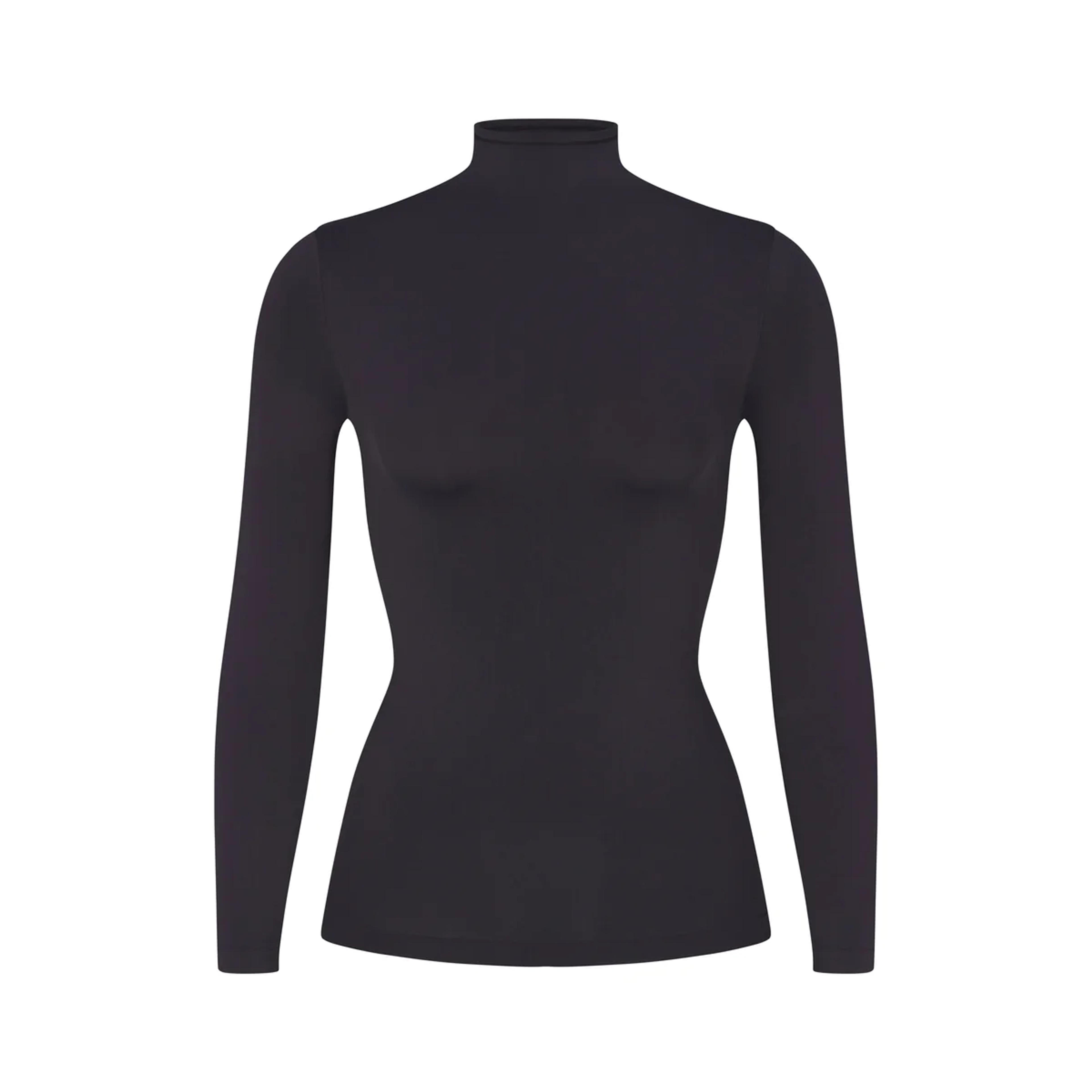 SOFT SMOOTHING TURTLENECK TOP | GRAPHITE - SOFT SMOOTHING TURTLENECK TOP | GRAPHITE