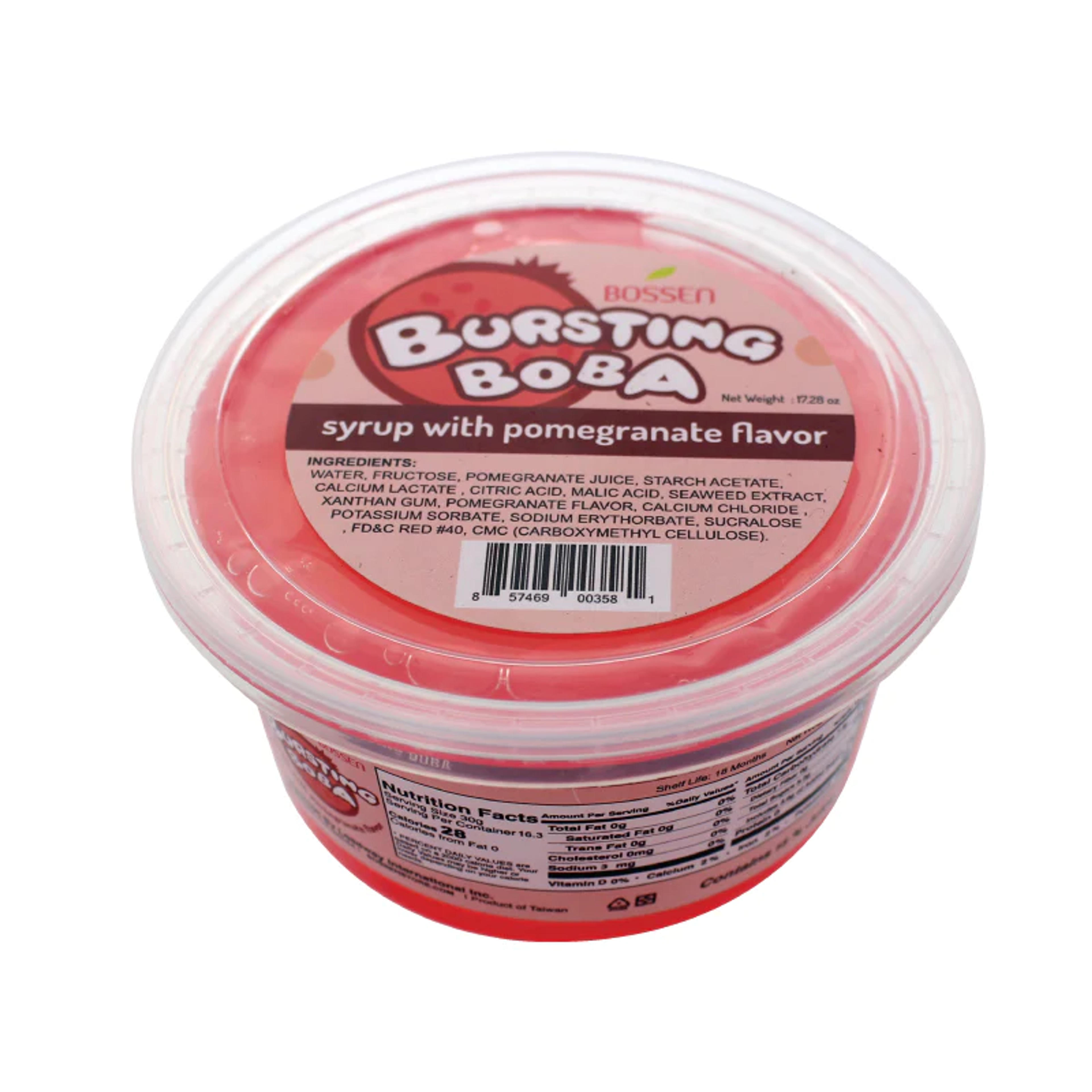 Pomegranate Bursting Boba® | Popping Boba | Frozen Yogurt Topping – BossenStore.com