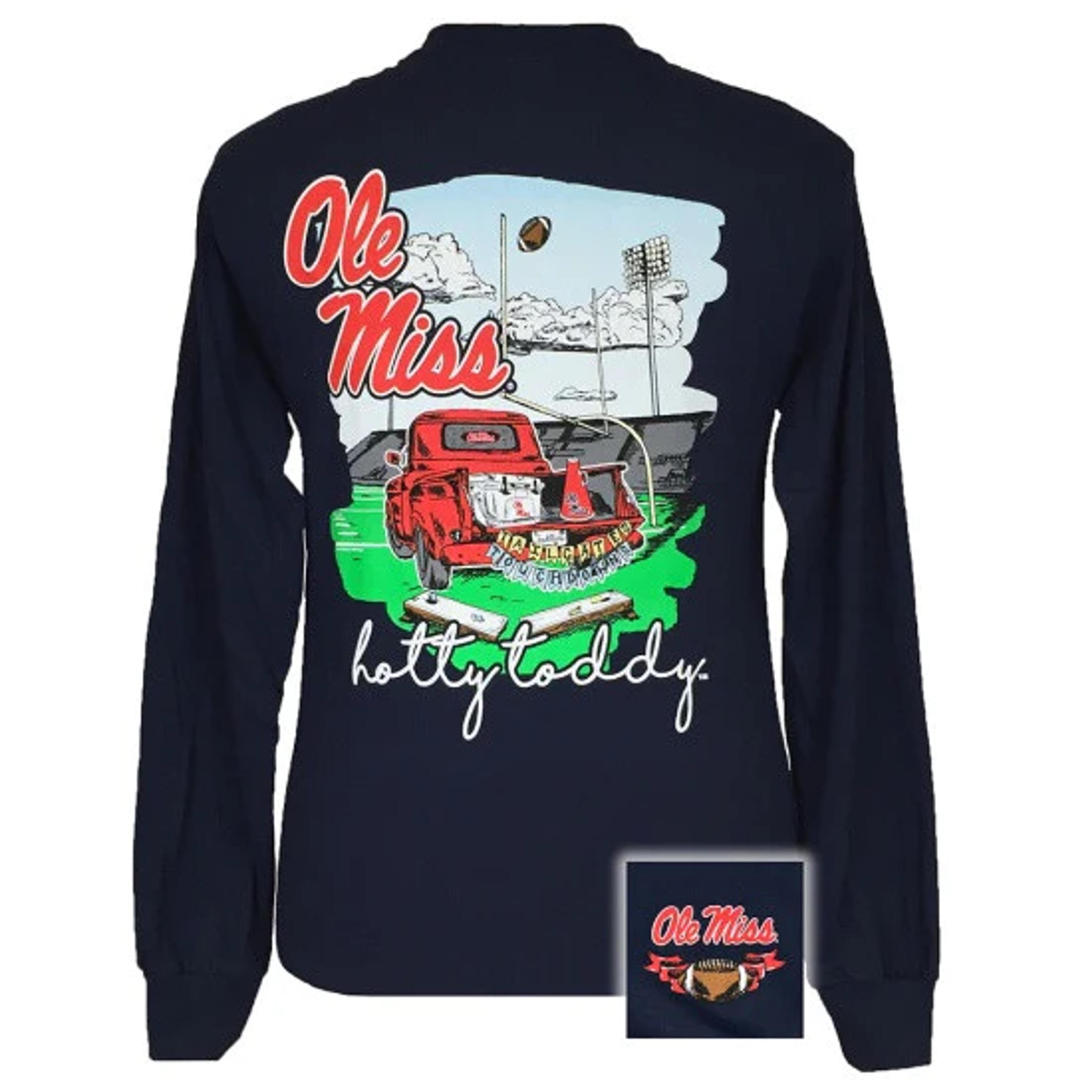 Mississippi Ole Miss Rebels Tailgates & Touchdowns Party Long Sleeve T - SimplyCuteTees