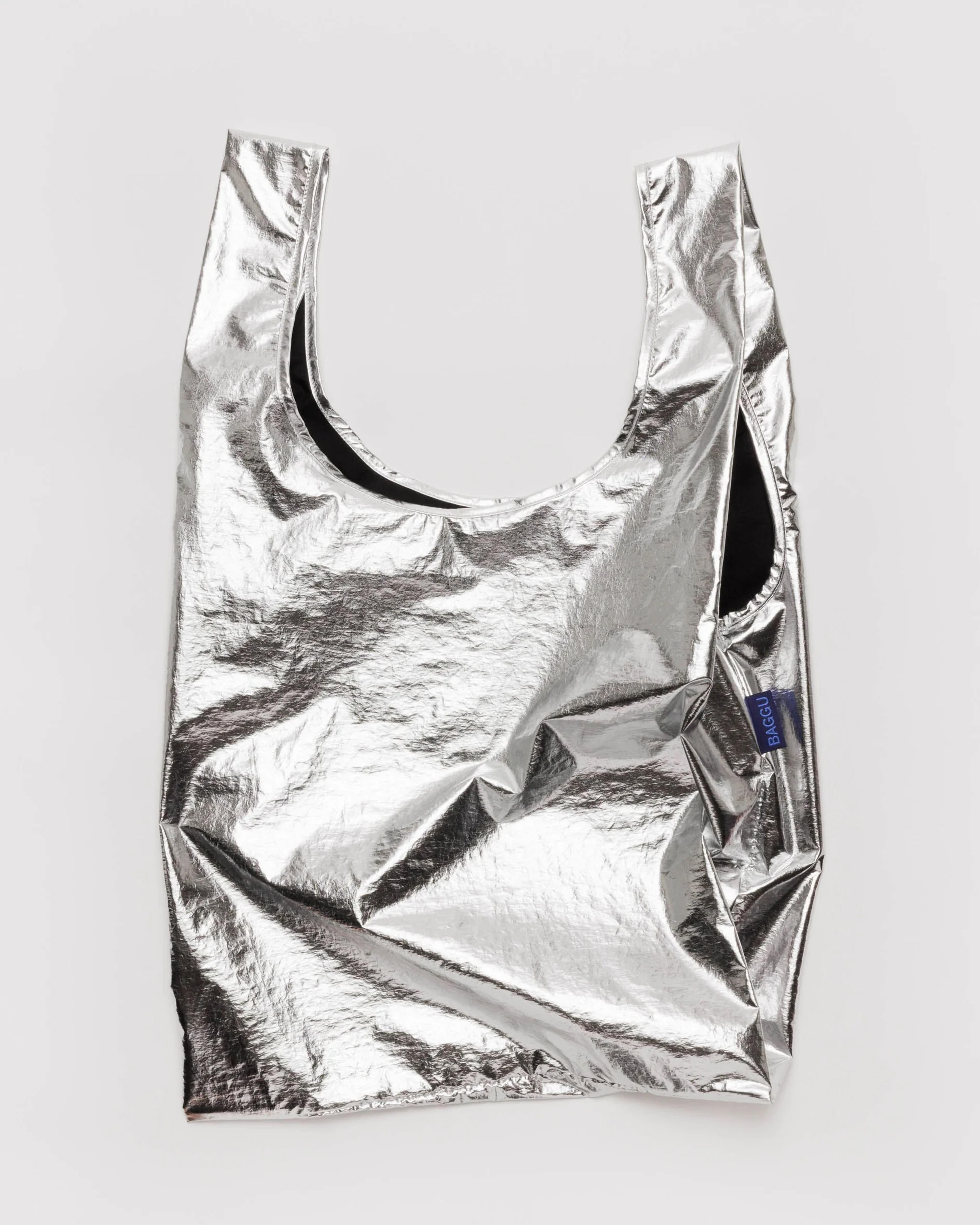 Standard Baggu : Metallic Silver - Baggu