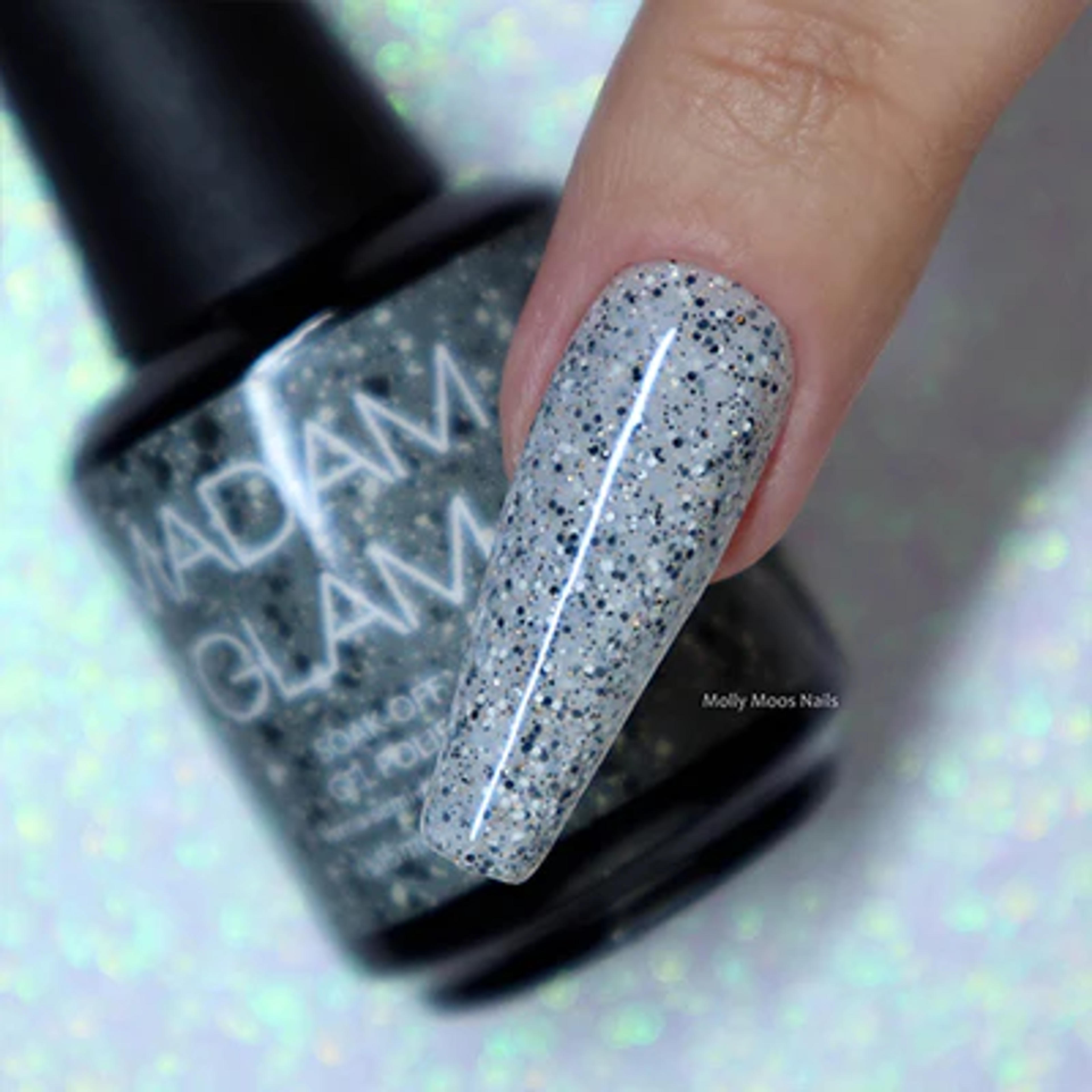 Grey Soak-Off Gel Polish - Terrazzo - Madam Glam