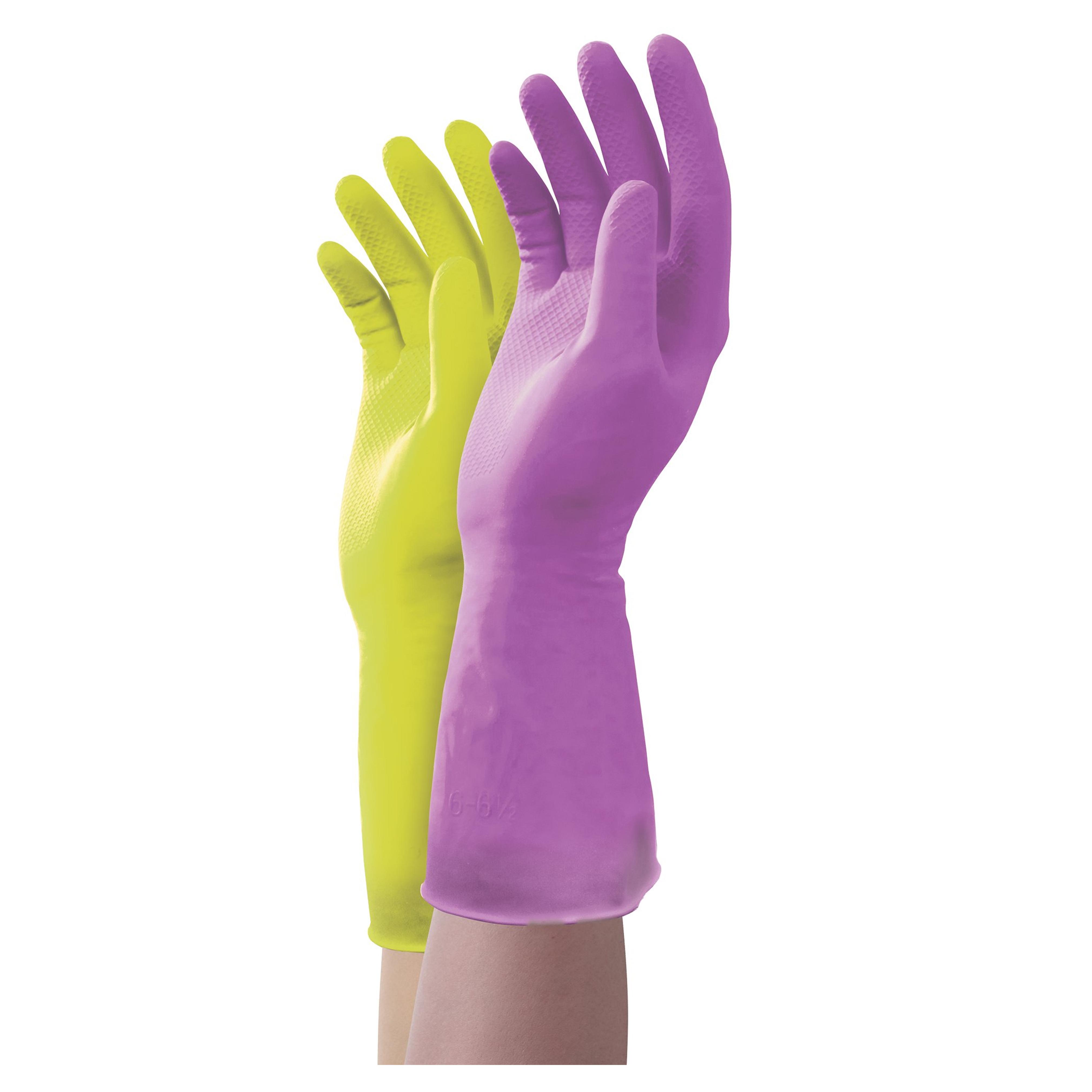 Amazon.com: Mr. Clean Duet, Natural Latex, Beaded Cuff, Cotton Flock Lining, Non-Slip Grip Gloves, Large : Health & Household