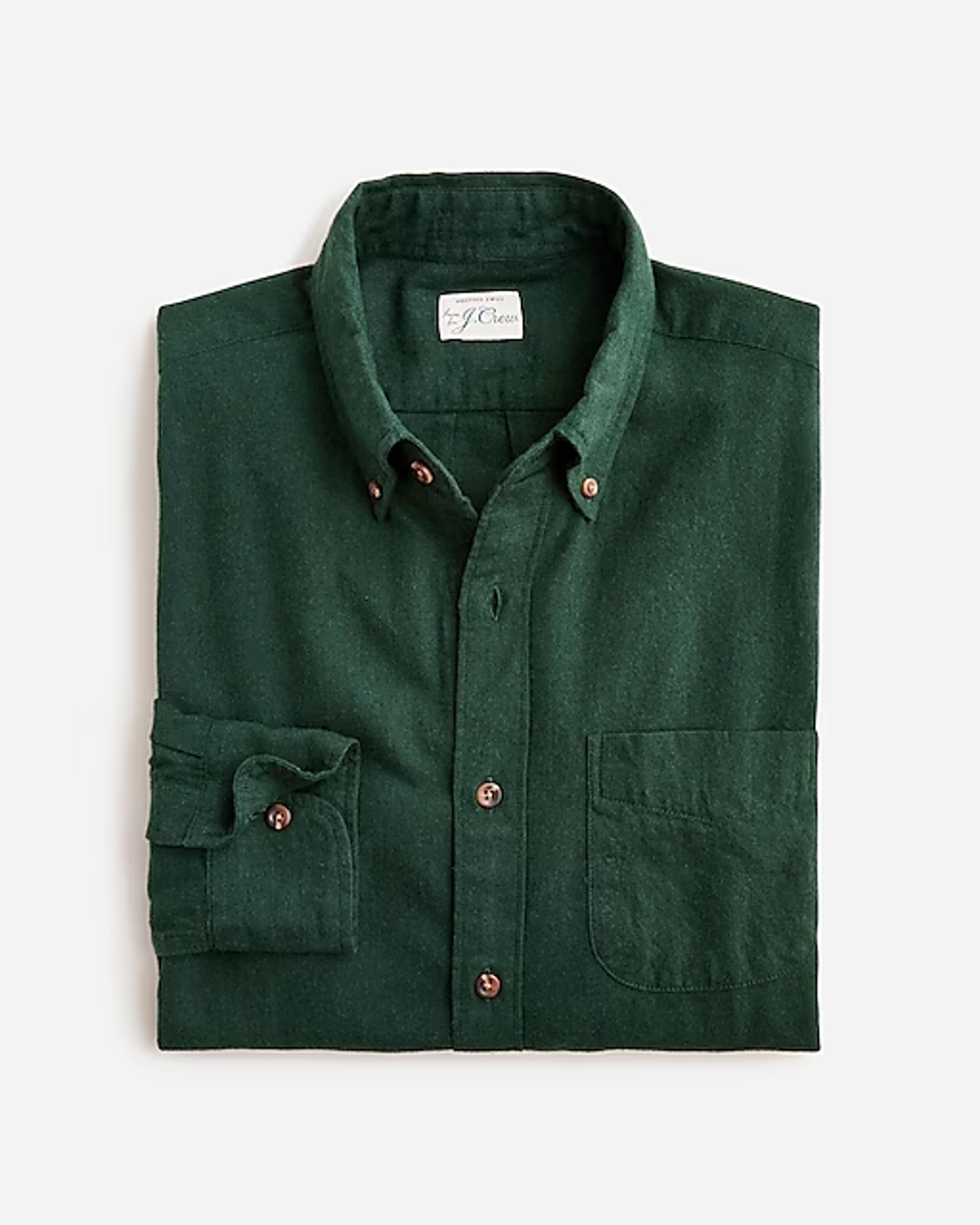 J.Crew: Brushed Twill Shirt For Men