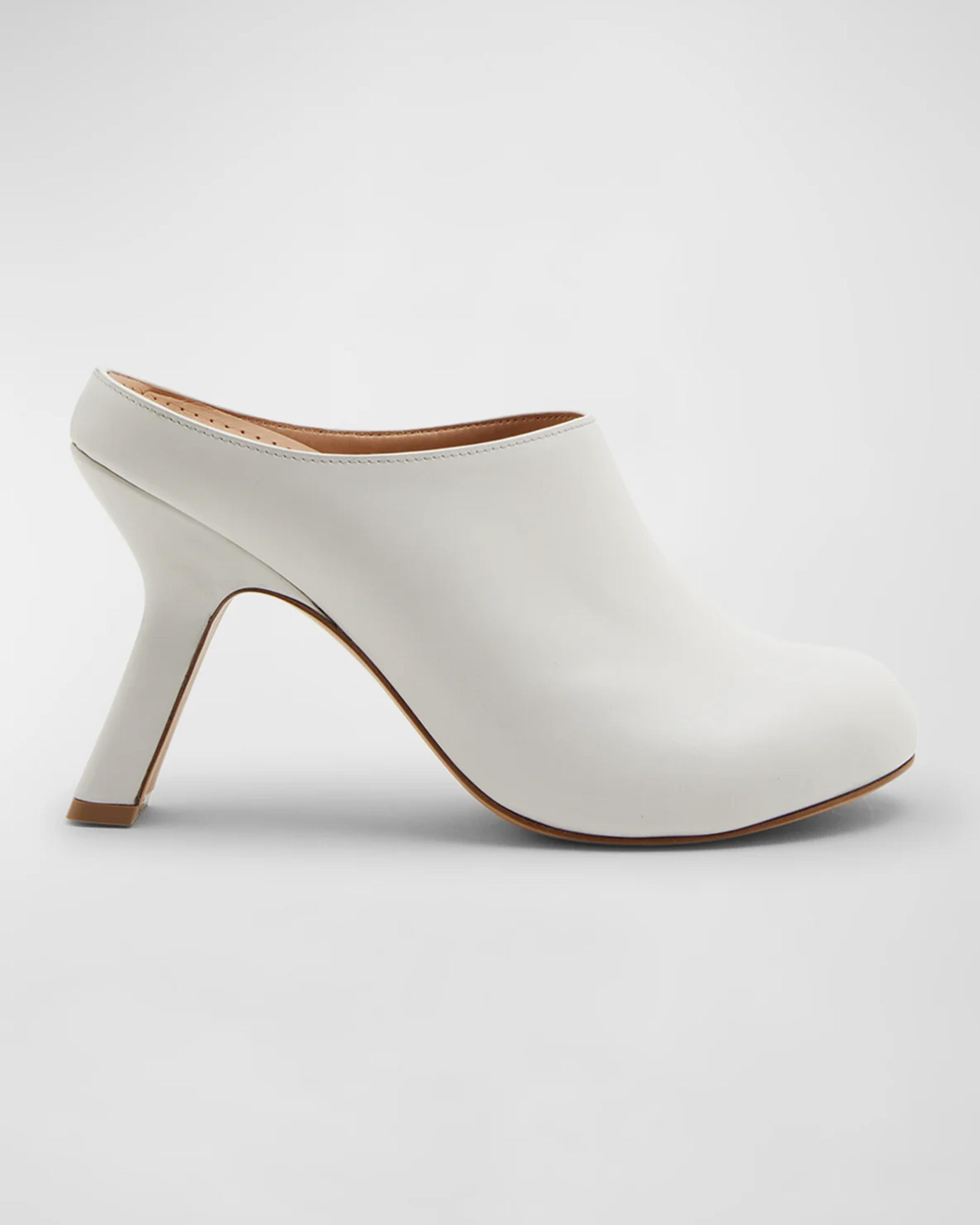 Loewe Terra Leather Stiletto Mule Clogs | Neiman Marcus