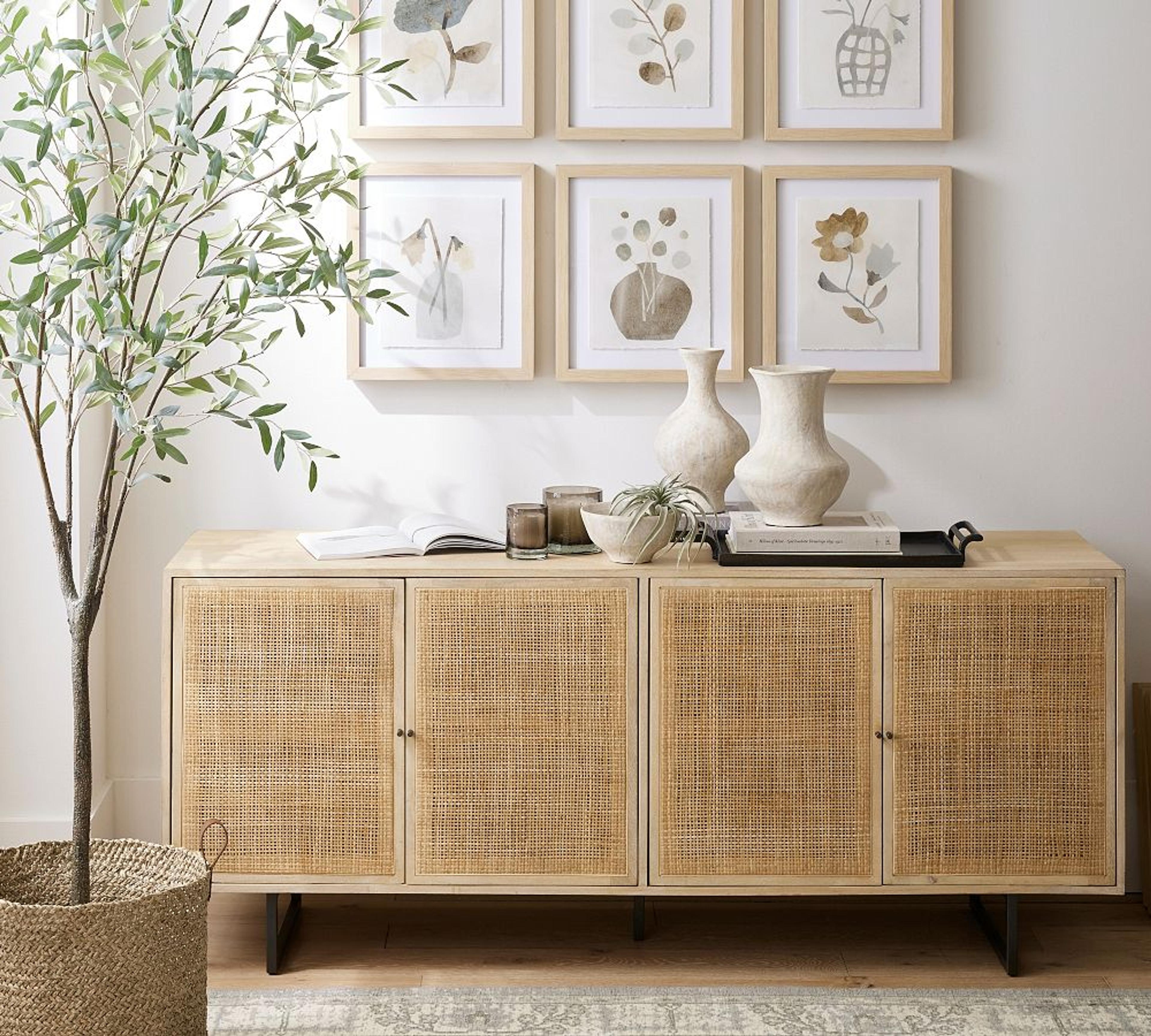 Dolores Cane Console Table | Pottery Barn
