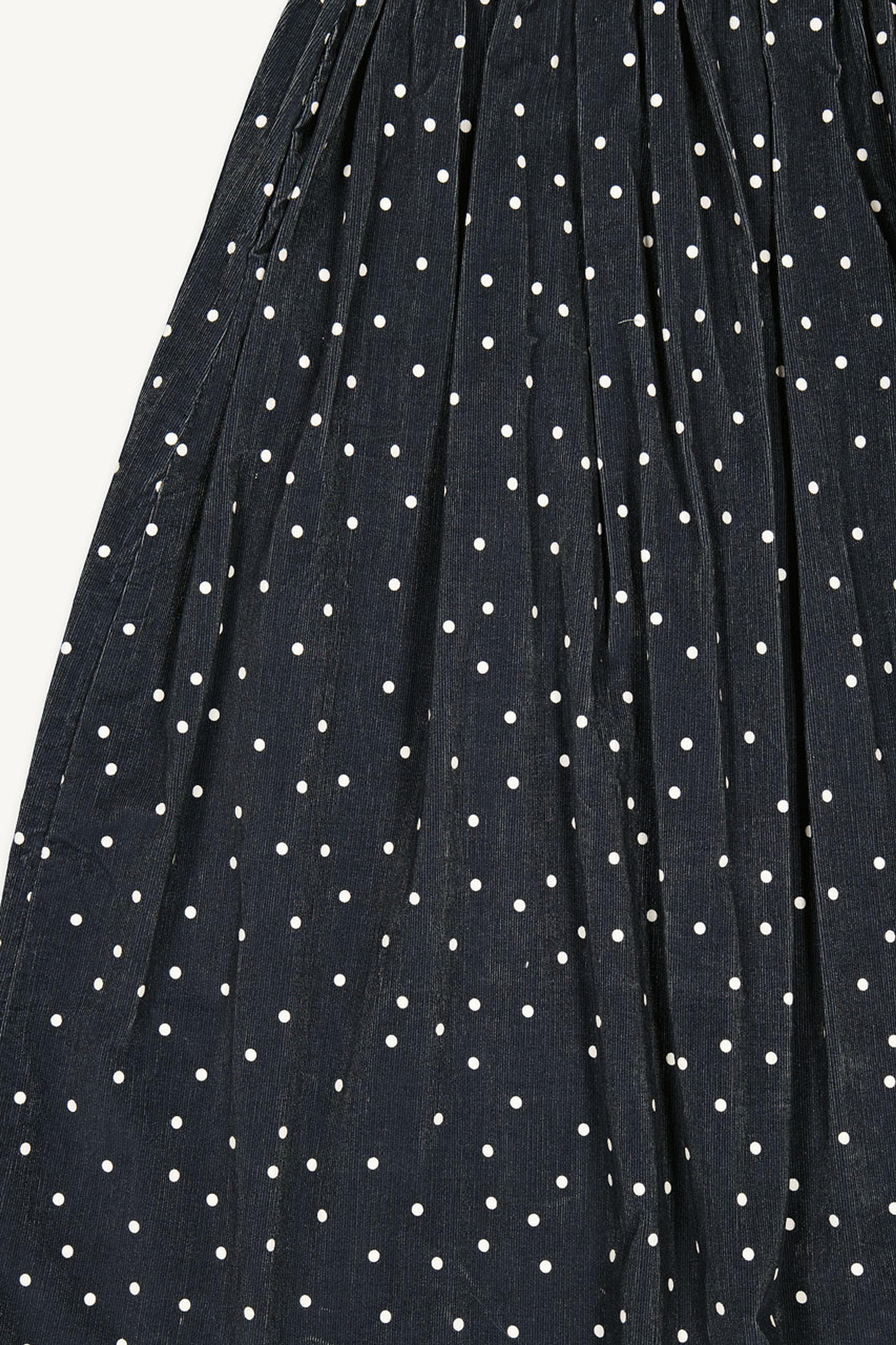 Poppy Polka Dot Skirt, Black