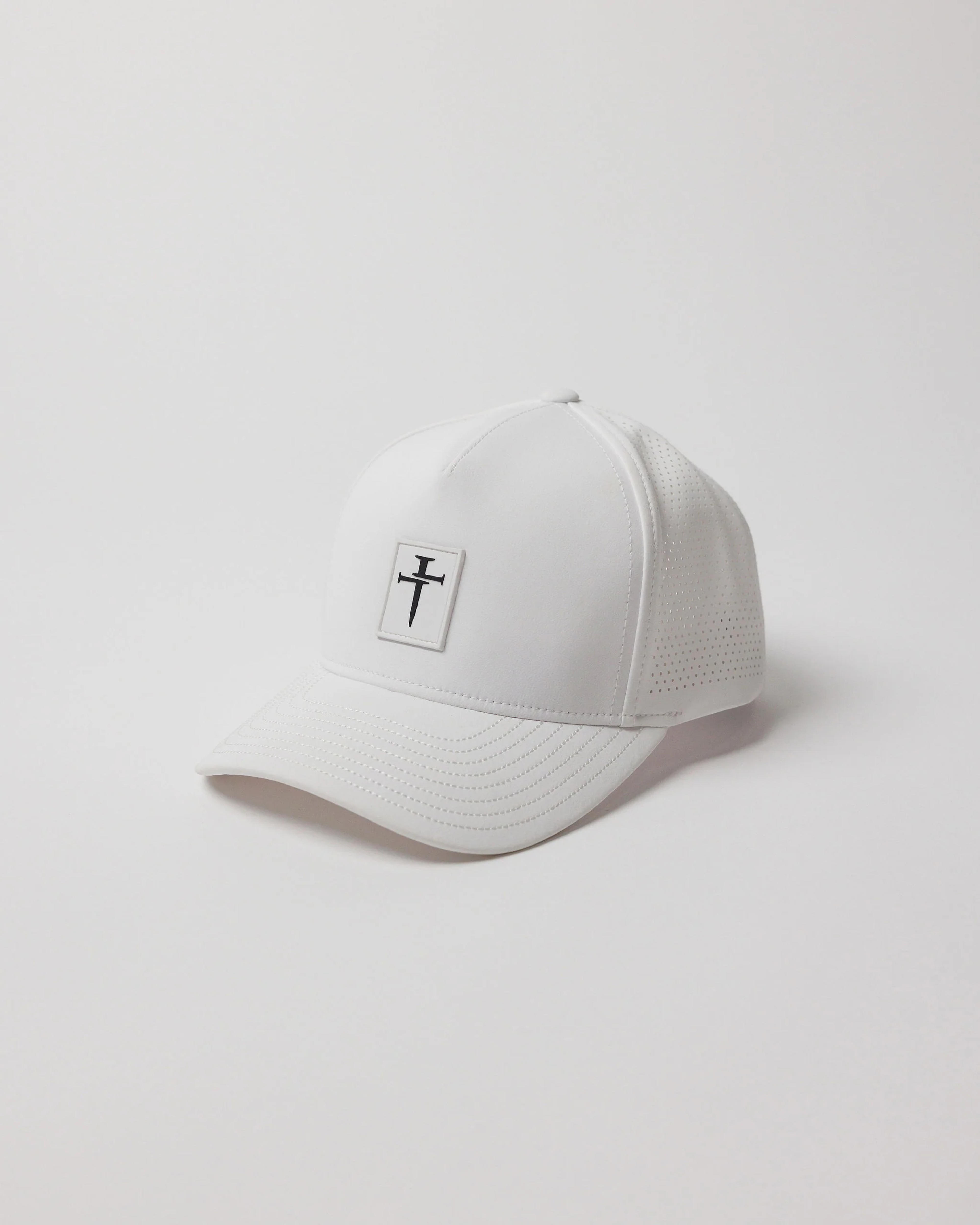 Perforated Hat - White