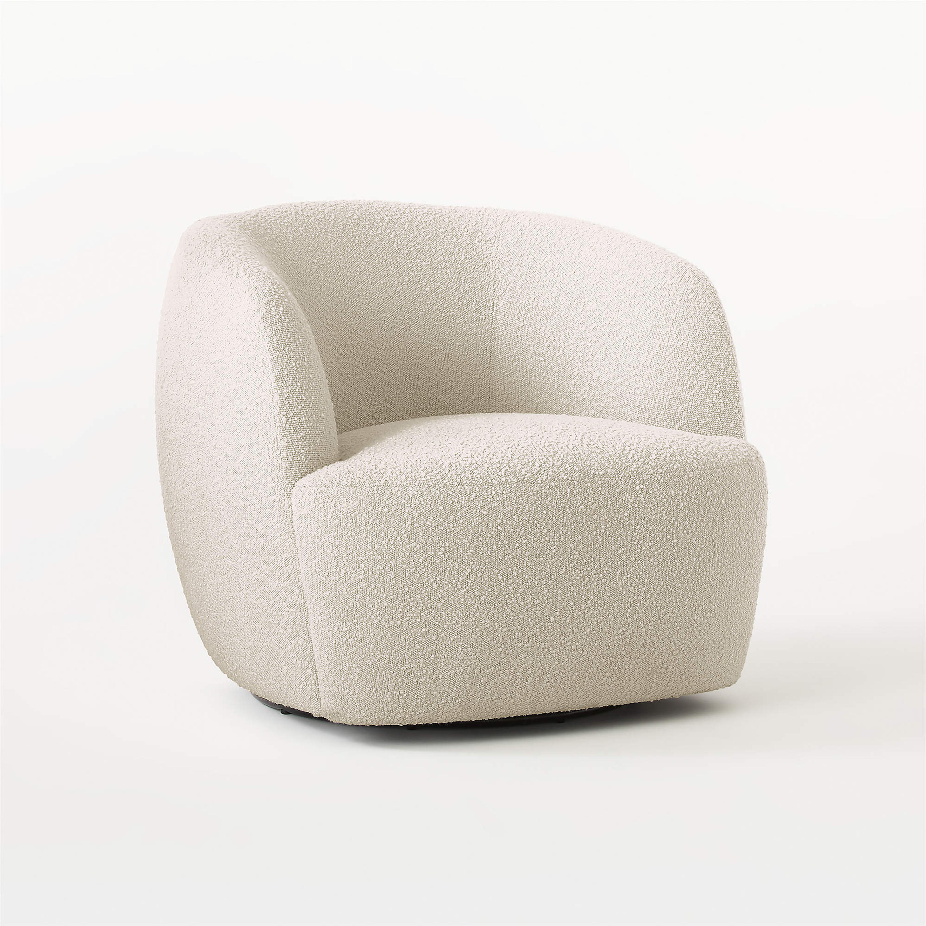 Gwyneth Ivory Boucle Chair (Open Larger View)