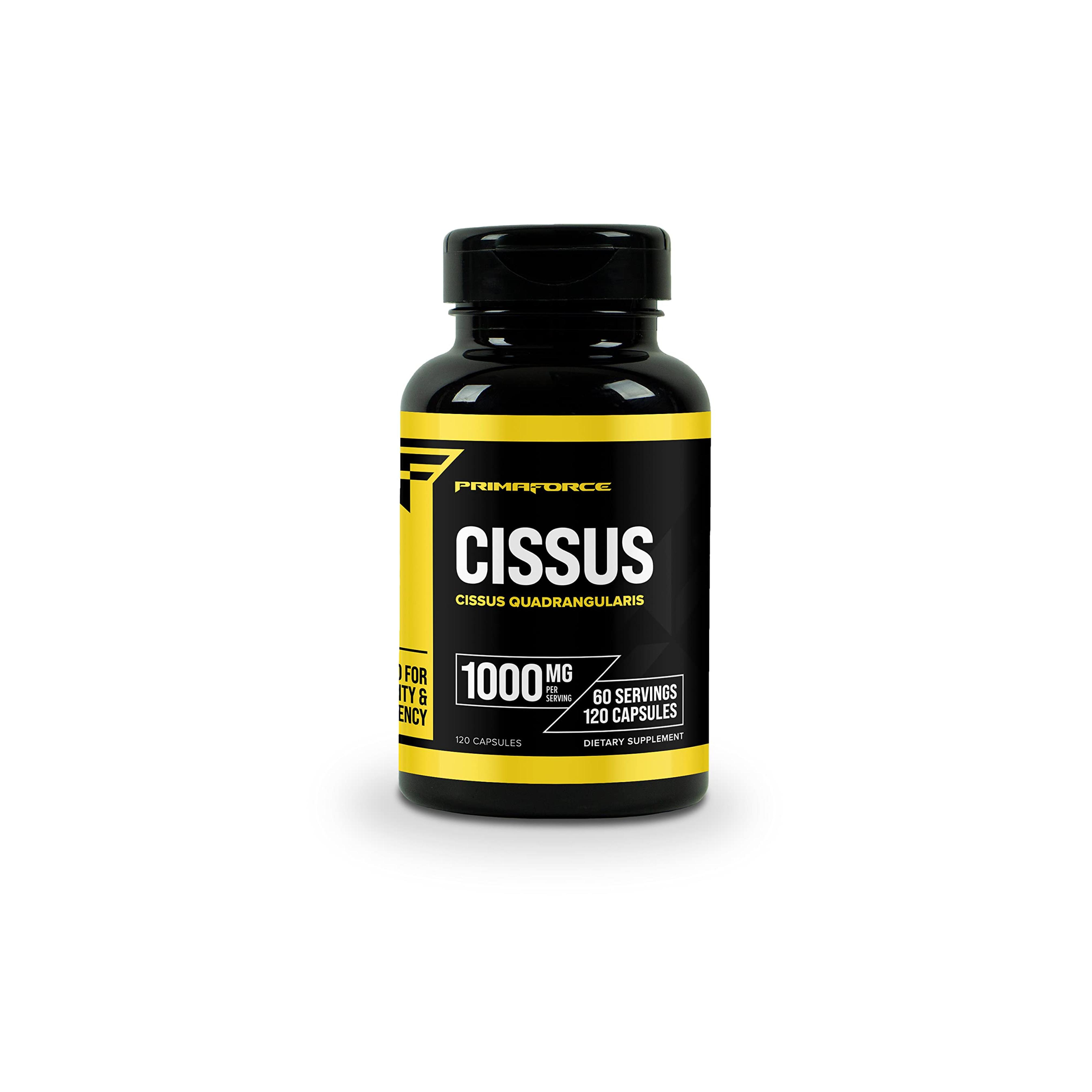 PrimaForce Cissus Quadrangularis Extract, - 120 Capsules, 1000mg per serving - Premium Joint Pain Relief for Men and Women, Enhances Recovery