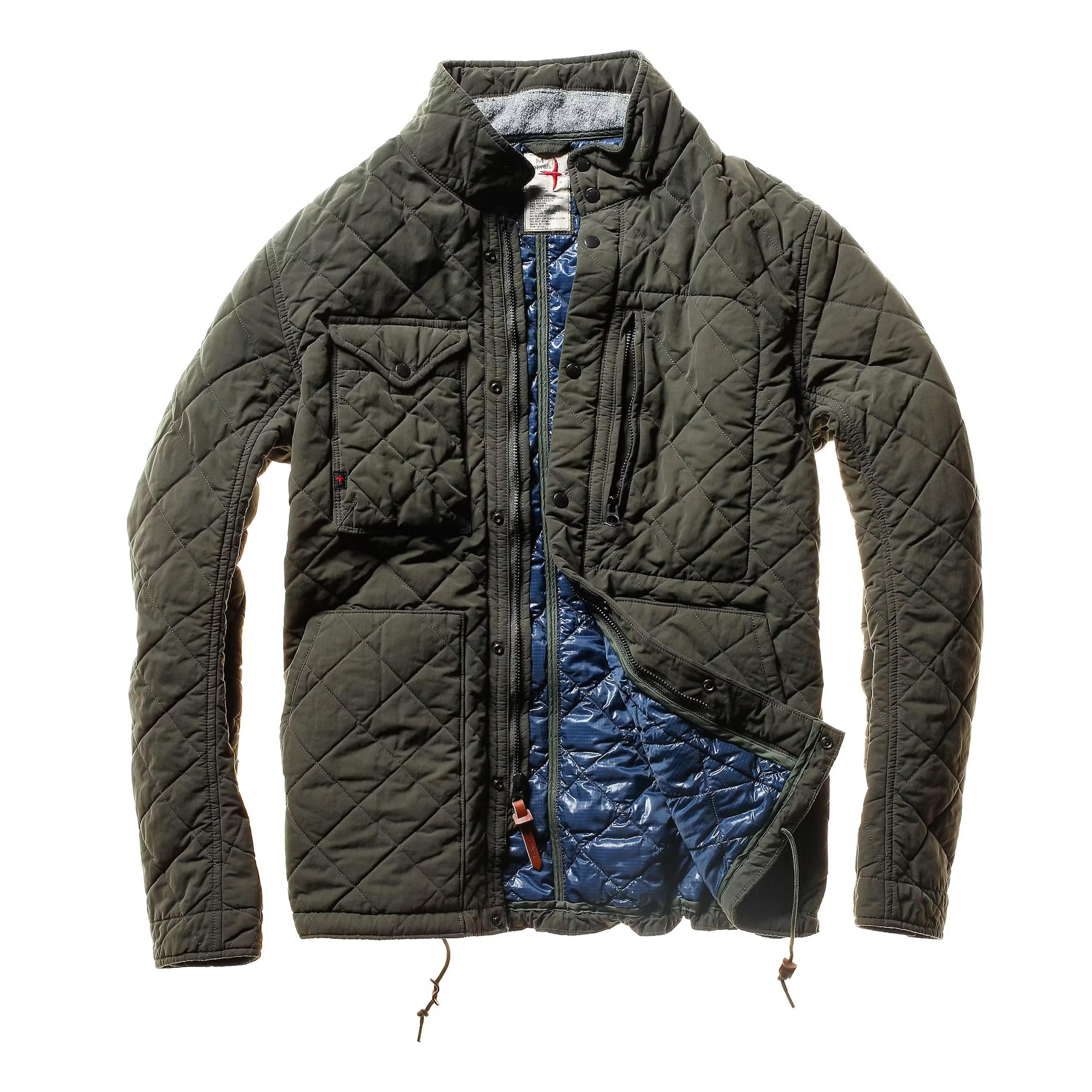 Relwen Quilted Insulated Tanker Jacket | Dark Loden | Size: XXL | Coats | Outerwear