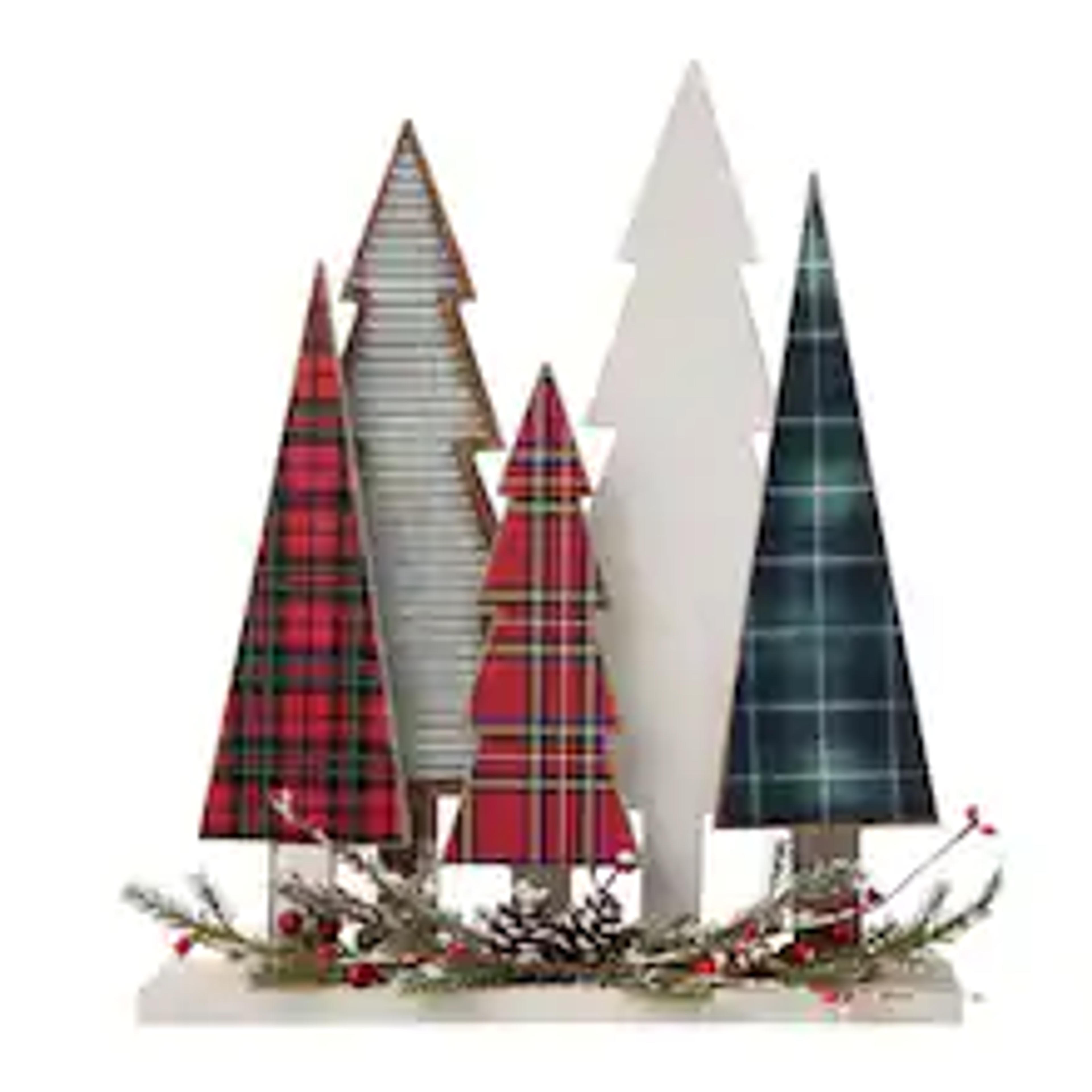 Glitzhome® 14" Wooden Christmas Tree Table Décor | Michaels