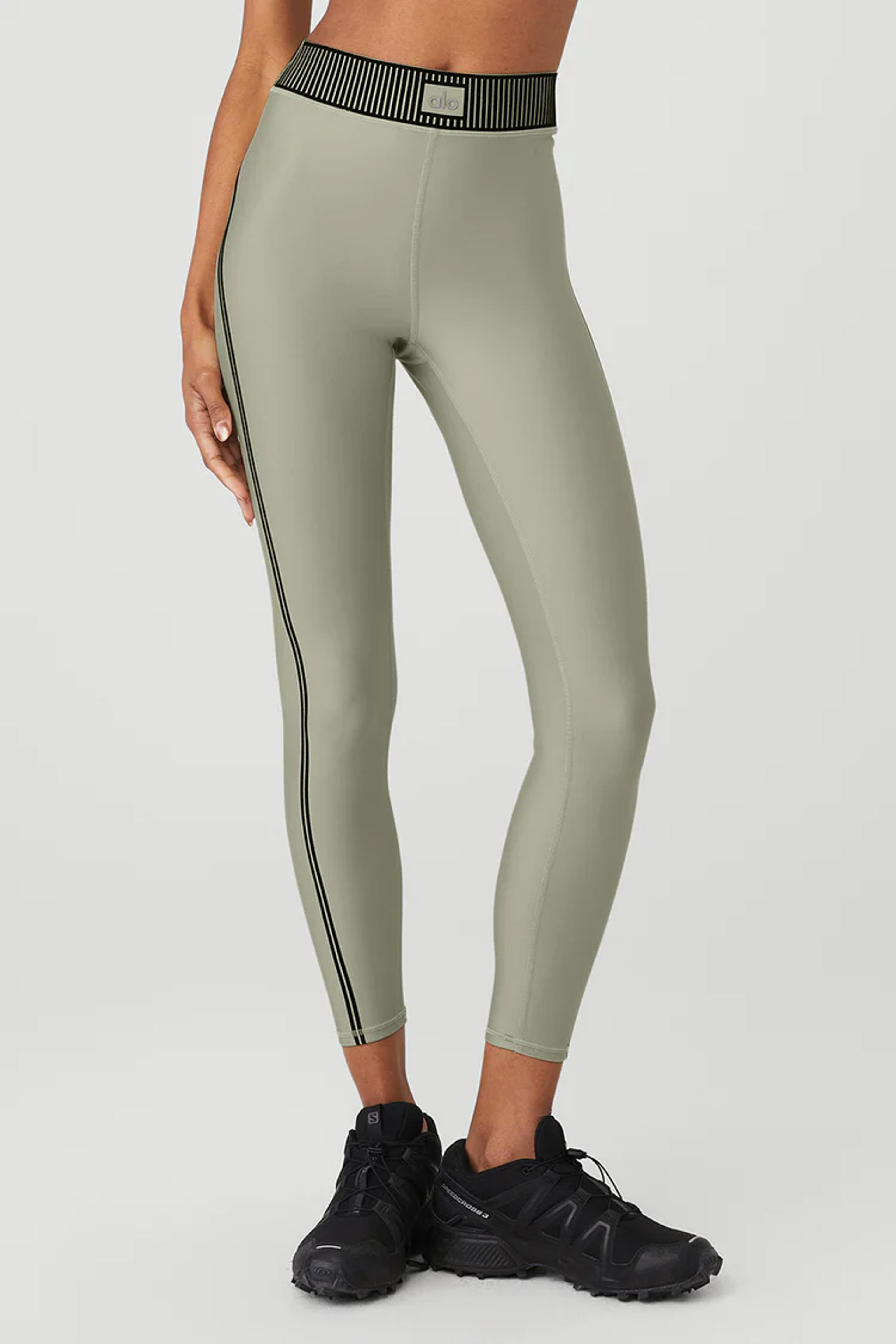 Airlift High-Waist 7/8 Line Up Legging - Limestone | Alo Yoga