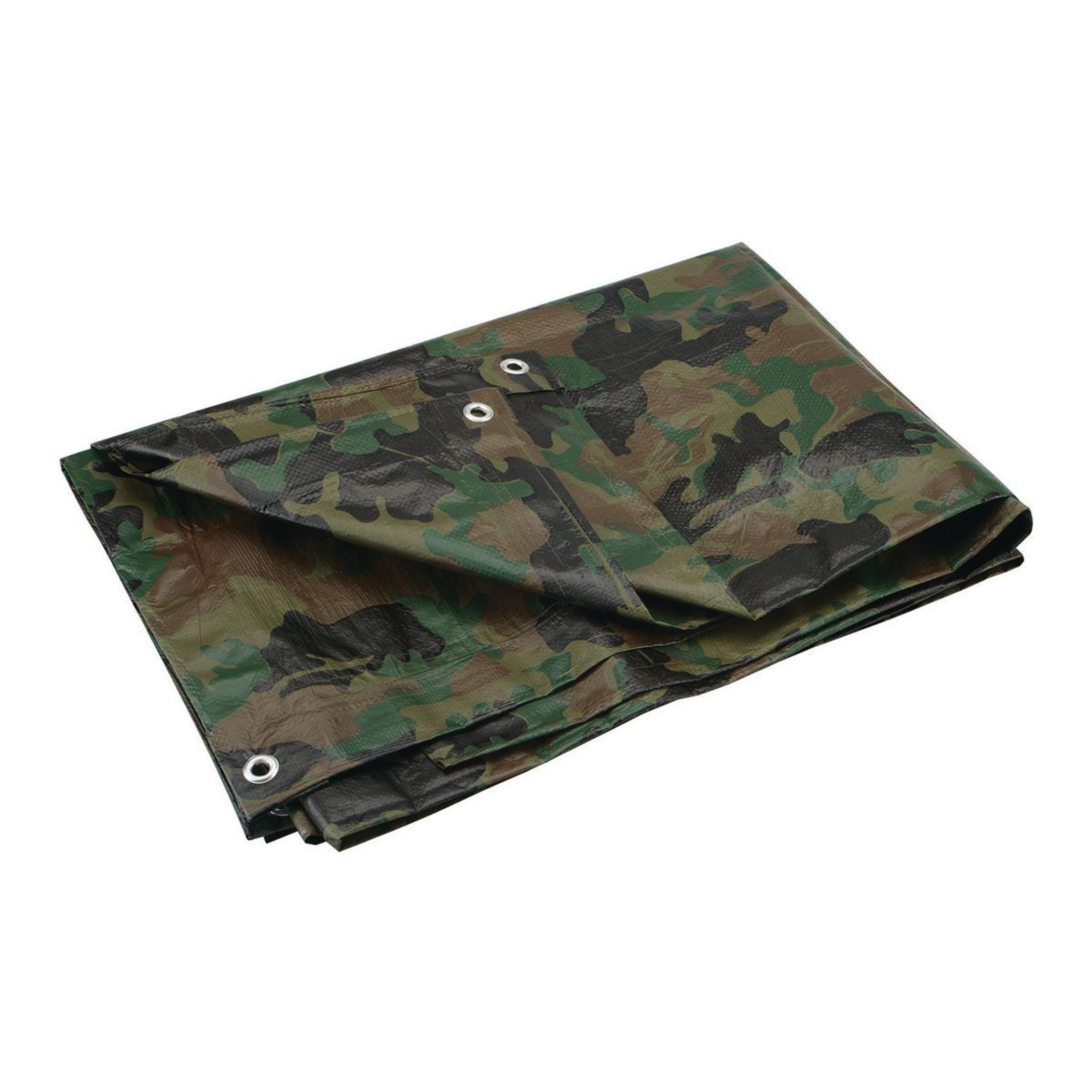 9 ft. 4 in. x 11 ft. 4 in. Camouflage All-Purpose/Weather-Resistant Tarp