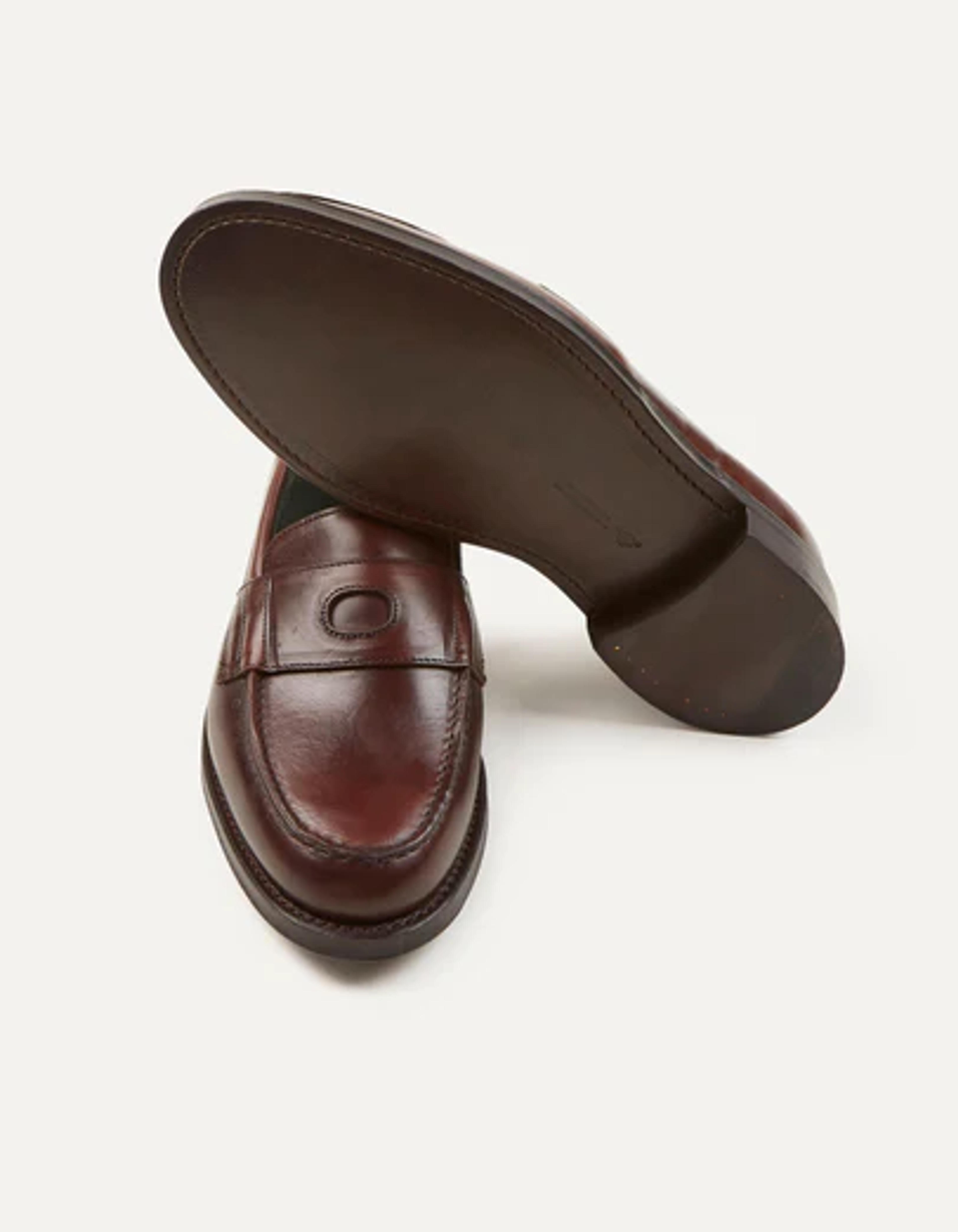 Brown Leather Charles Goodyear Welted Penny Loafer – Drakes