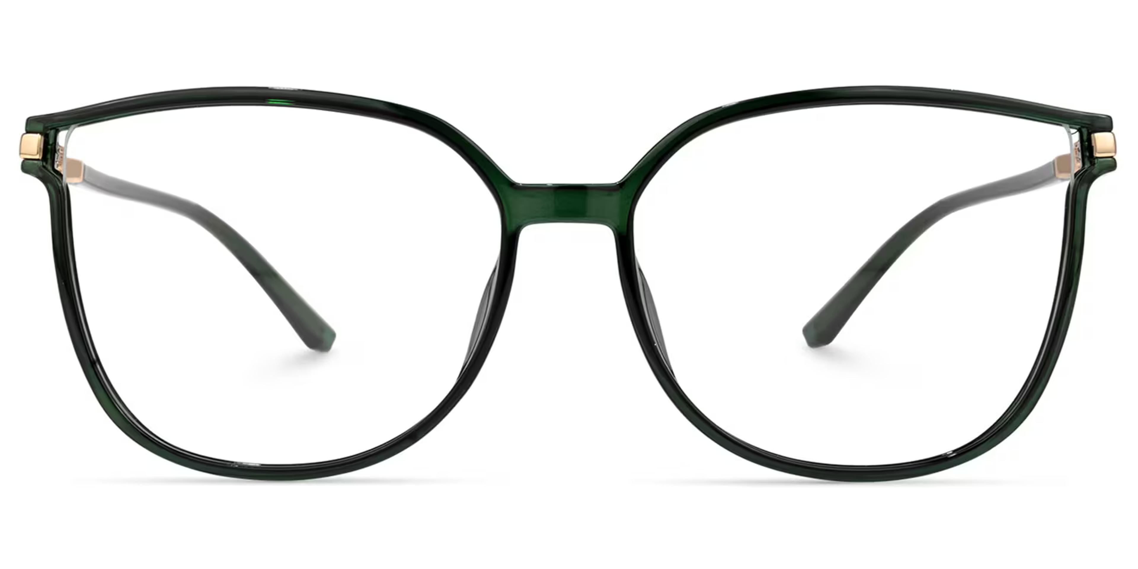 Rodz Square Dark-Green Glasses | Zeelool Glasses