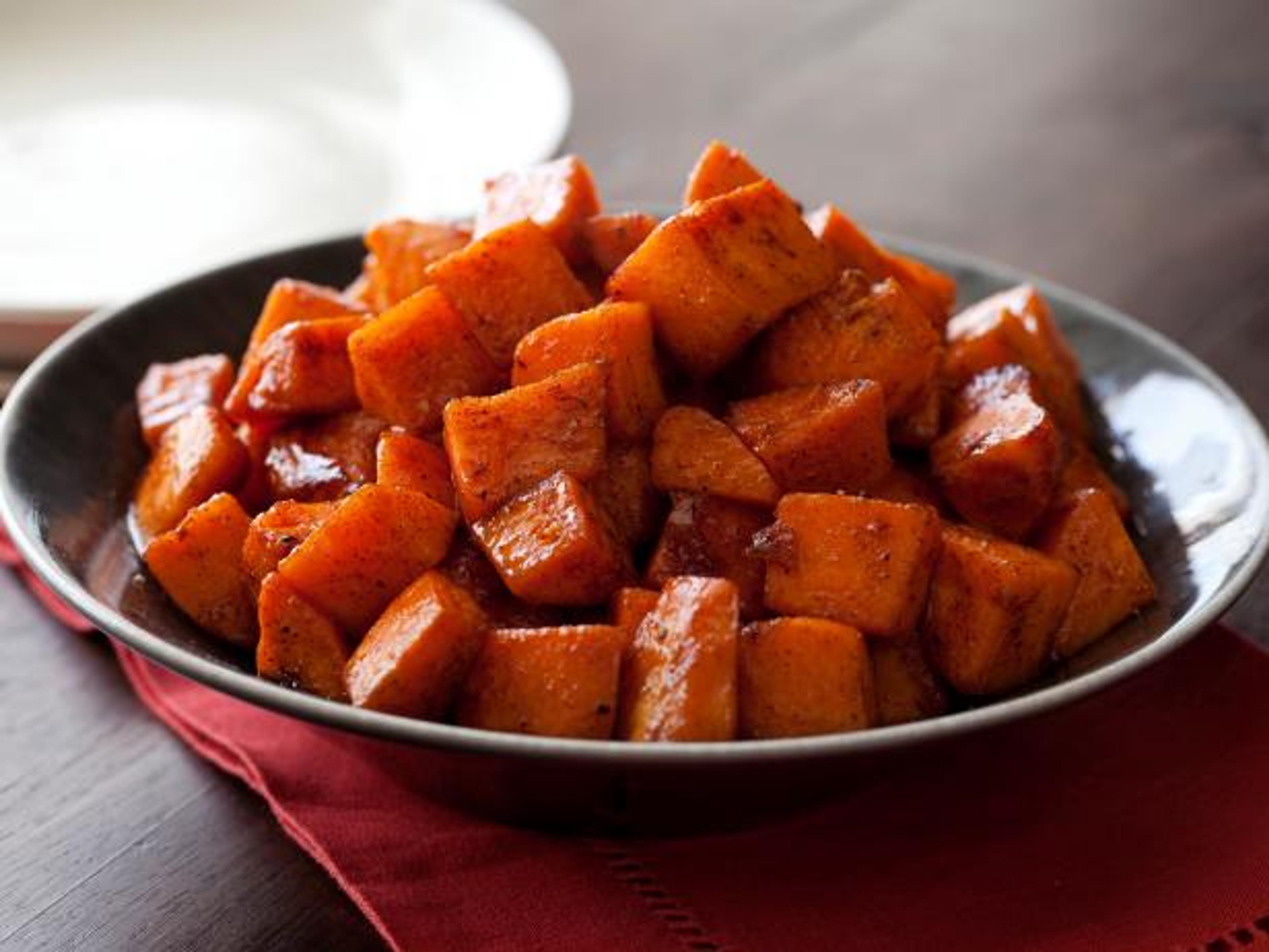 Roasted Sweet Potatoes with Honey and Cinnamon Recipe | Tyler Florence | Food Network