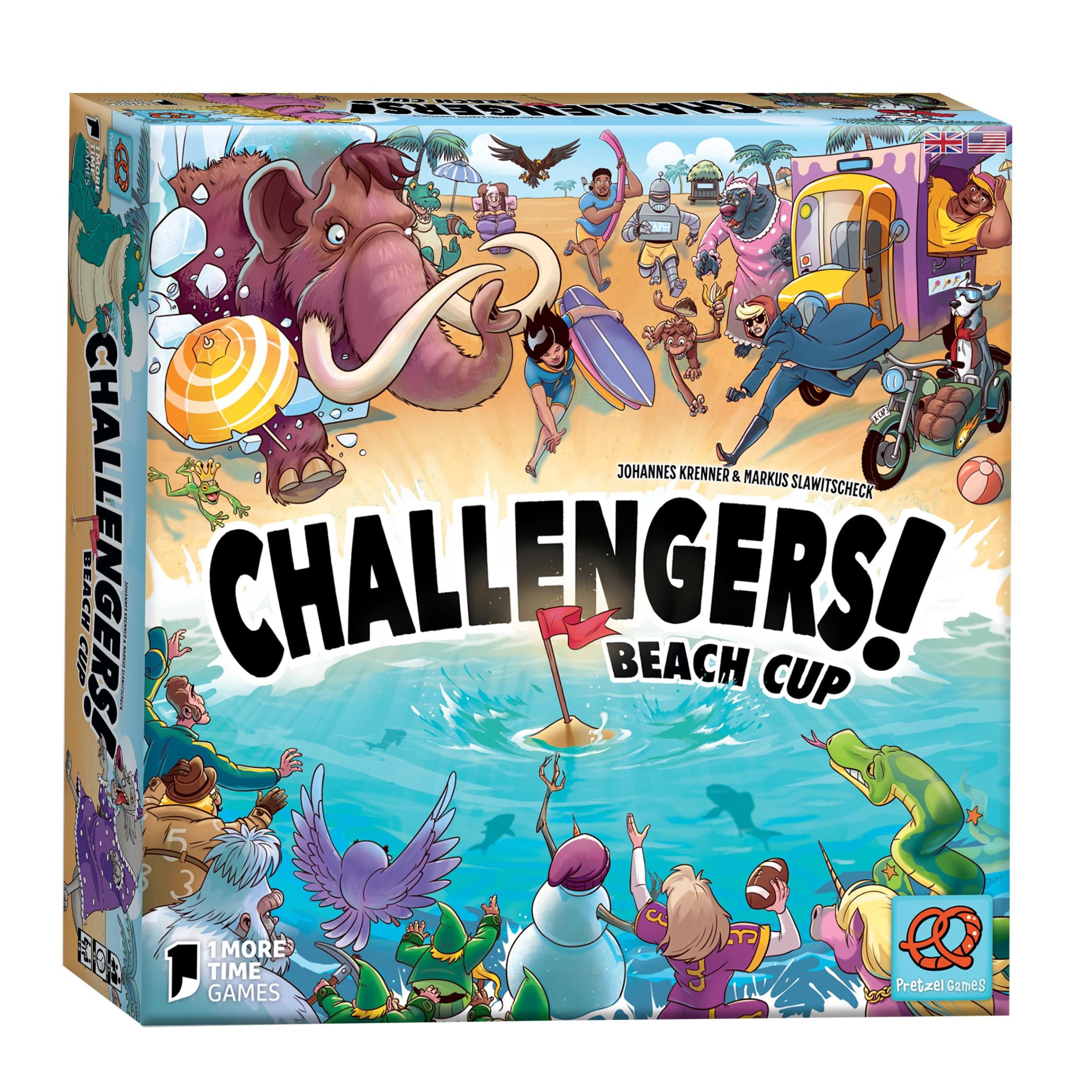 Challengers! Beach Cup Card Game - Strategy Game, Interactive Deck Management Game, Fun Family Game for Adults and Kids, Ages 8+, 1-8 Players, 45 Min Playtime, Made by Pretzel Games