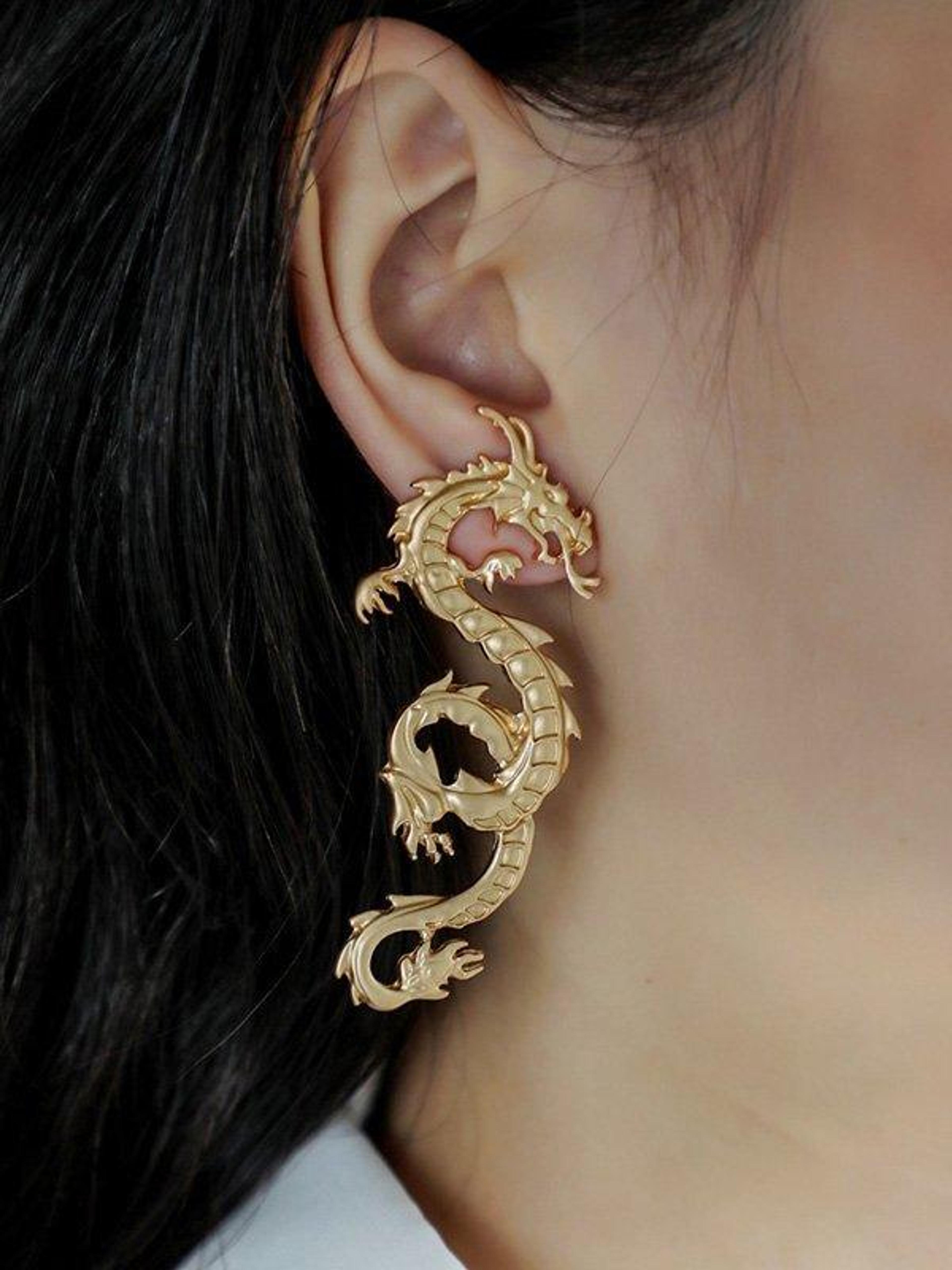 Original Dragon Sculpture Earrings – painevida