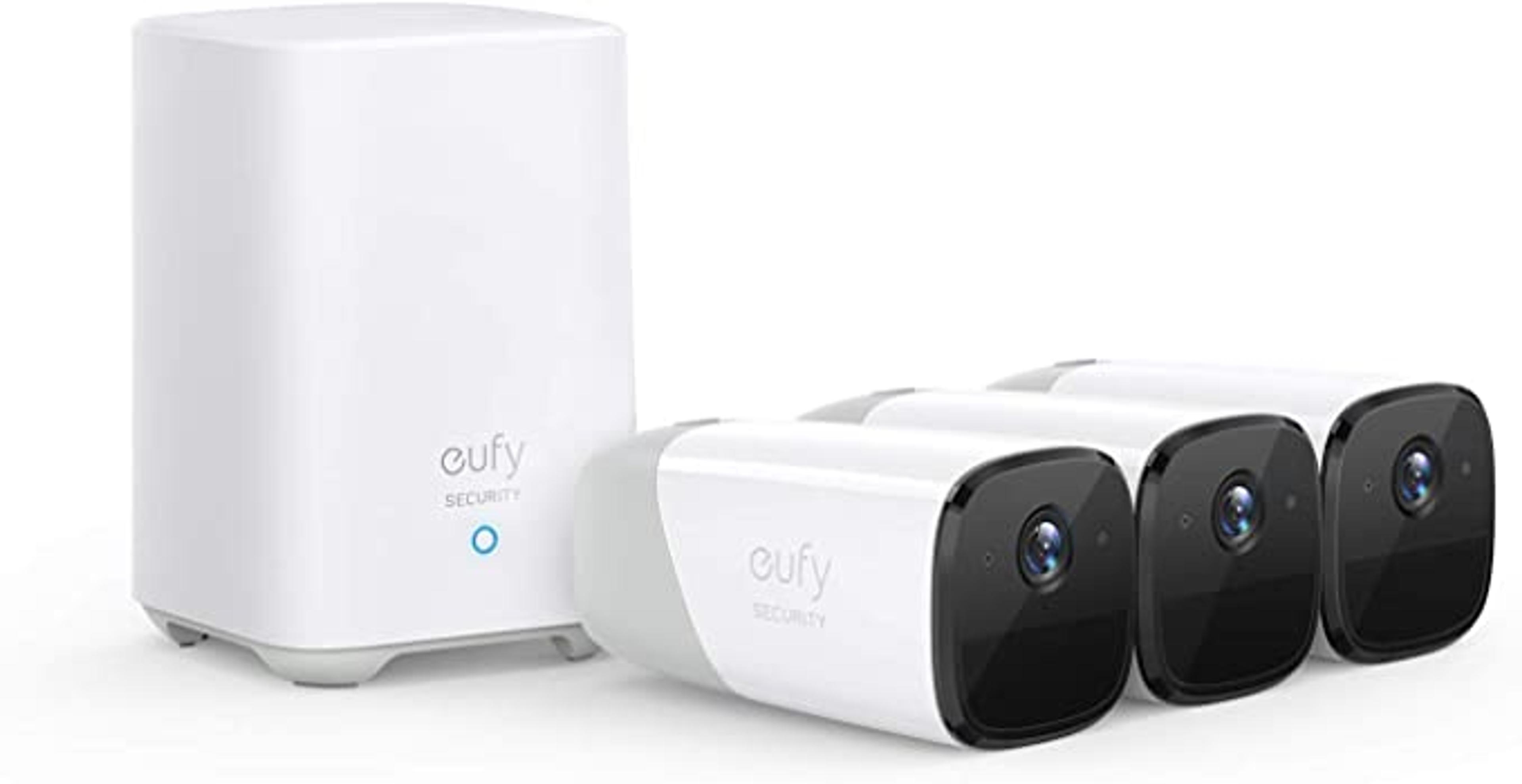 eufy Security eufyCam 2 Wireless Home Security Camera System, 365-Day Battery Life, HD 1080p, IP67 Weatherproof, Night Vision, Compatible with Amazon Alexa, 3-Cam Kit, No Monthly Fee: Buy Online at Best Price in UAE - Amazon.ae