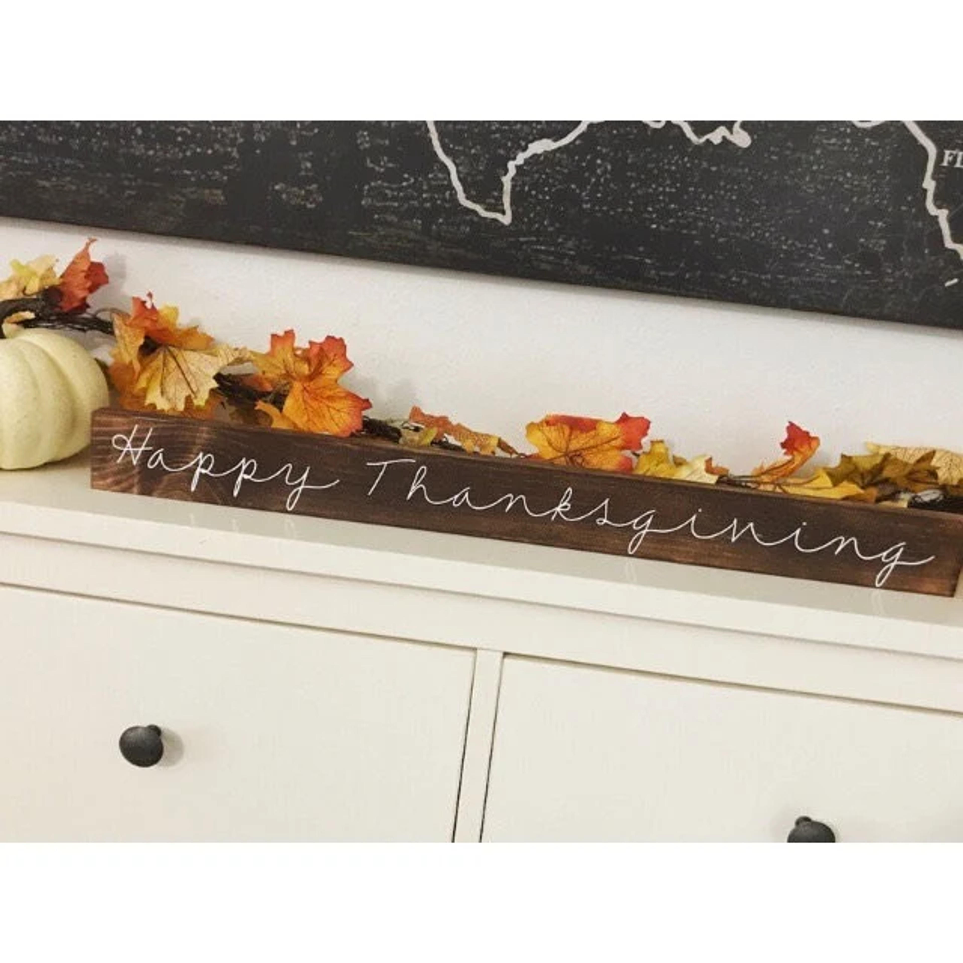 FREE SHIPPING Happy Thanksgiving Fall Decor Thanksgiving - Etsy