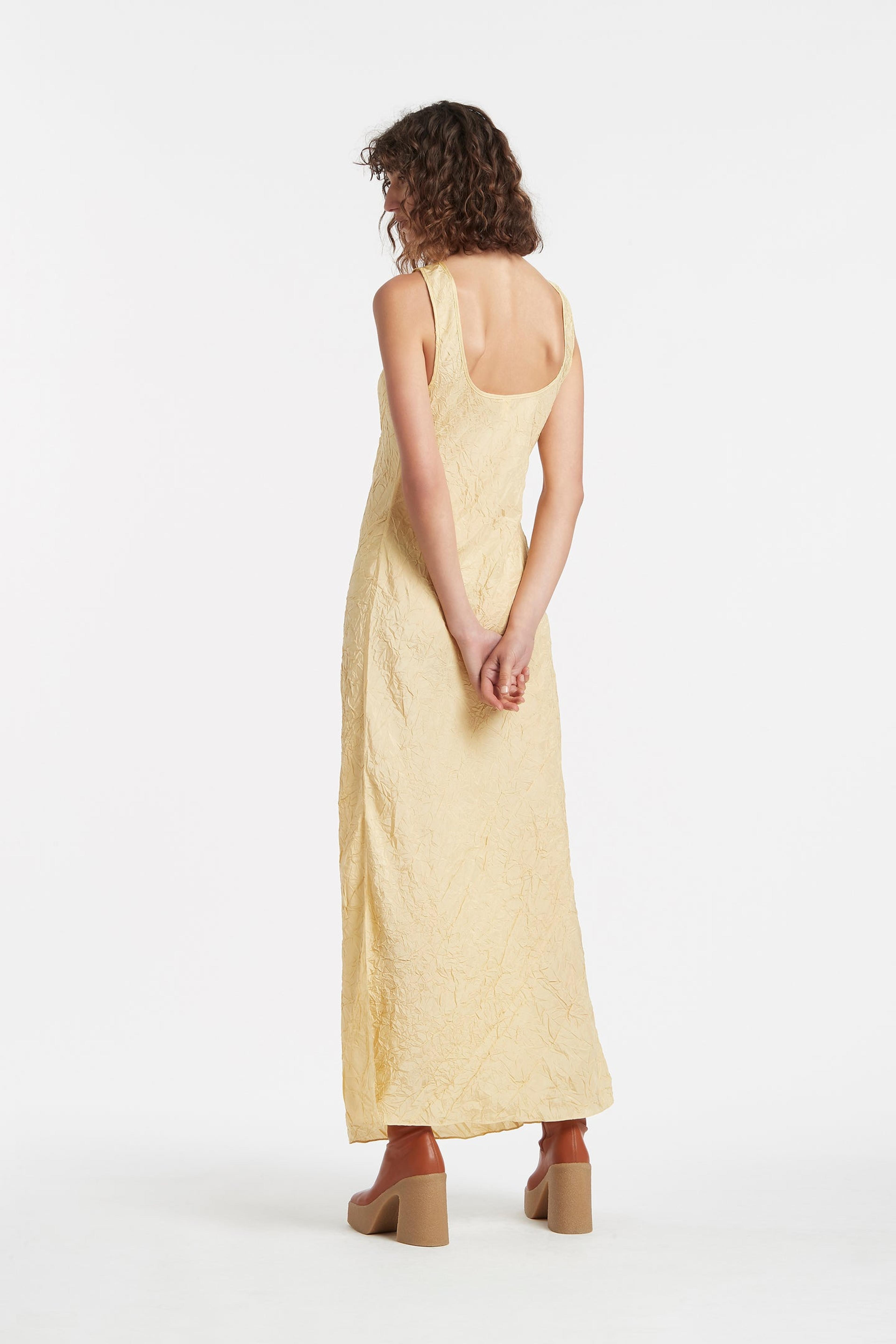 SIR the label MAEV SLIP DRESS YELLOW