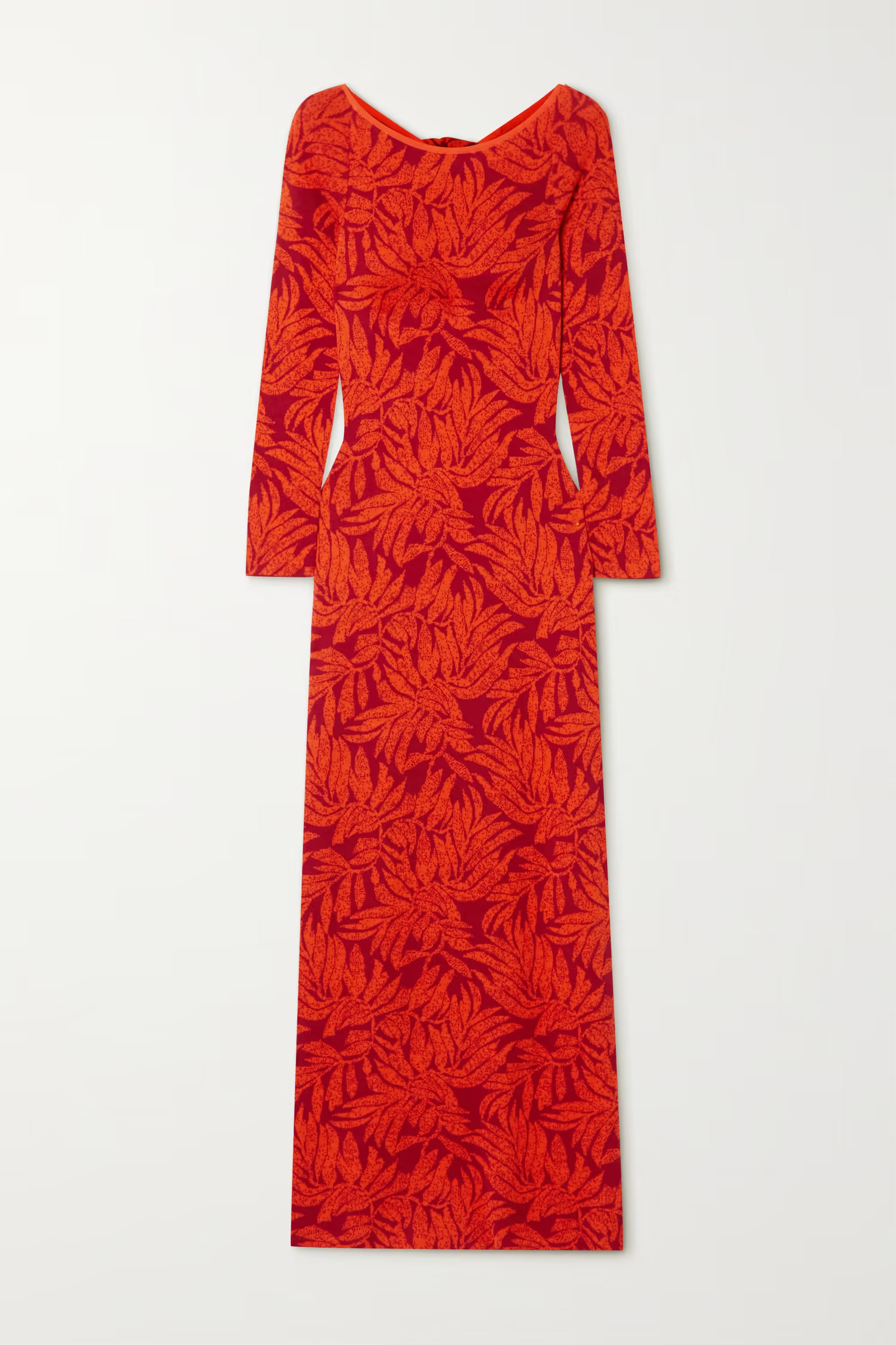 Red + NET SUSTAIN Manhattan Solstice printed Pima cotton maxi dress | JOHANNA ORTIZ | NET-A-PORTER