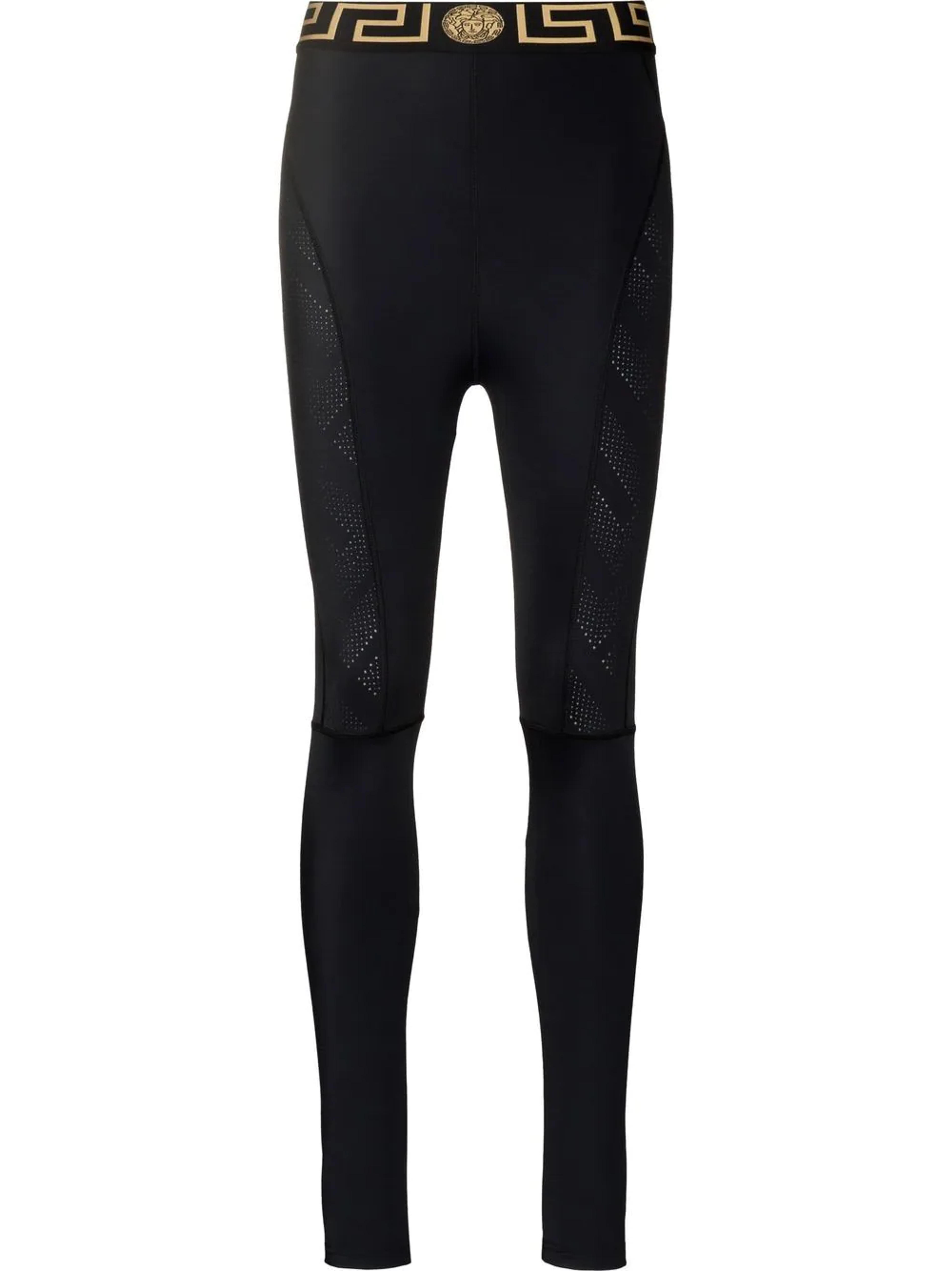 Versace Greca-waistband Performance Leggings - Farfetch