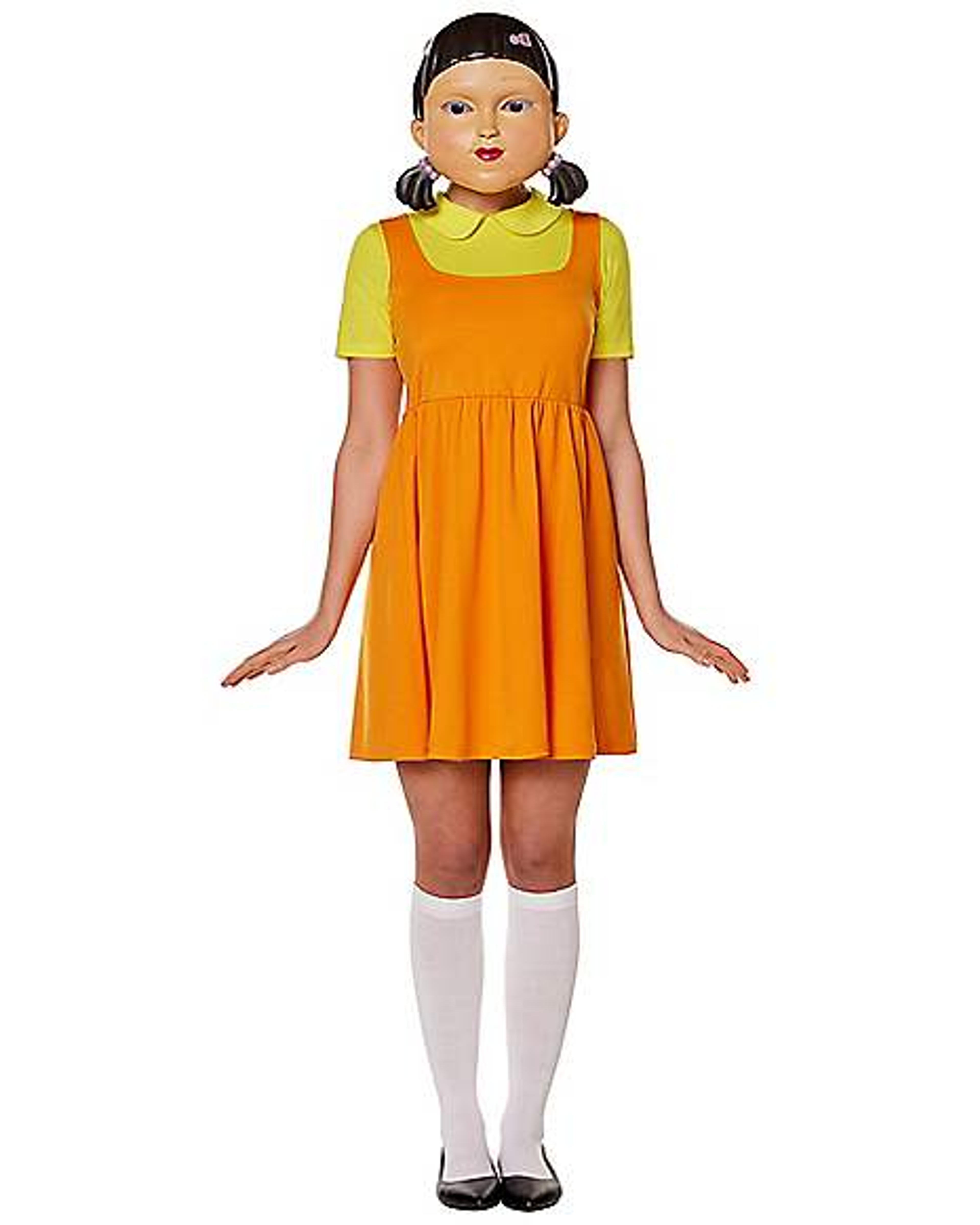 Adult Squid Game Doll Dress Costume - Spirithalloween.com