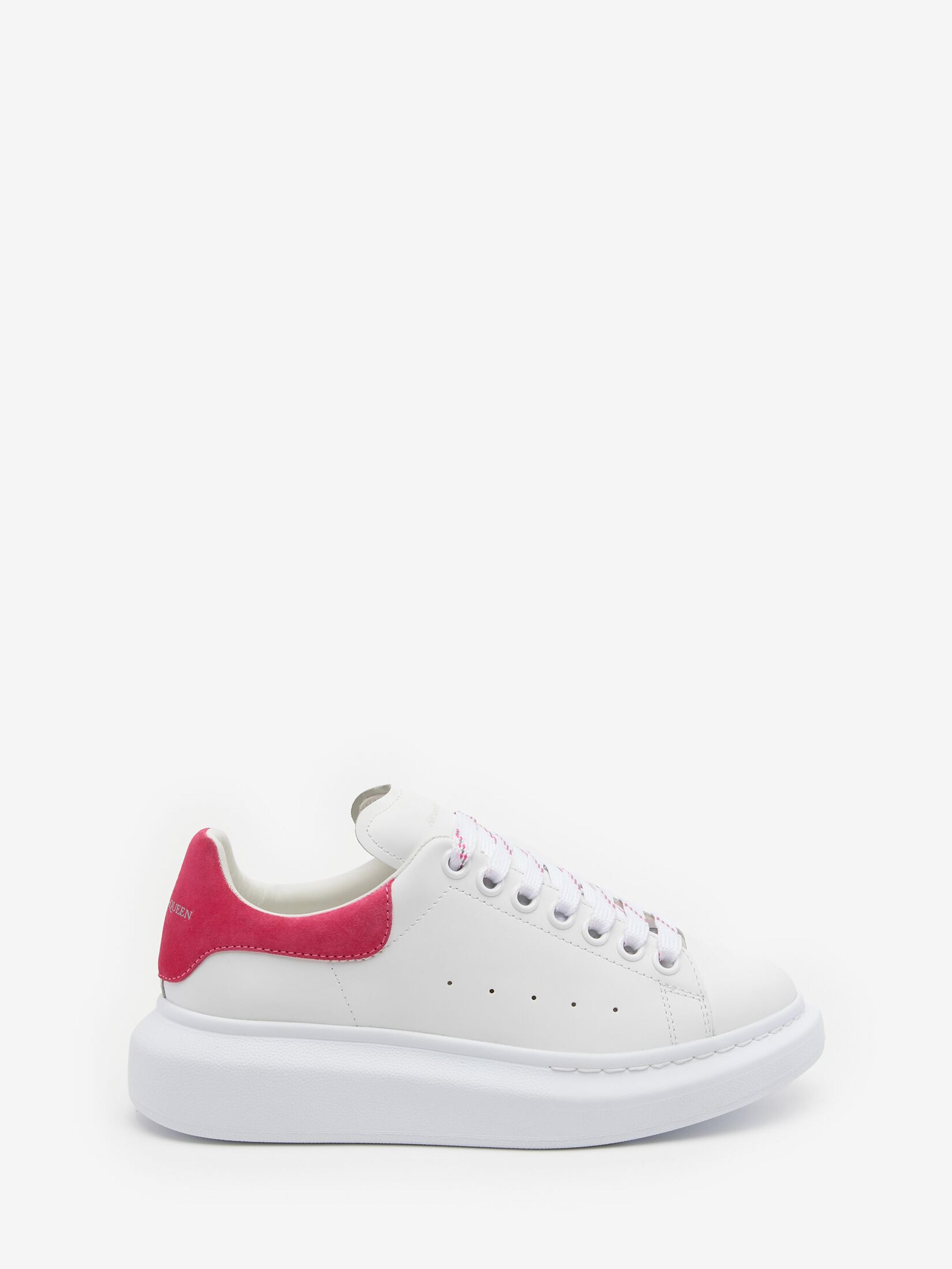 Oversized Sneaker in White/Halo Pink | Alexander McQueen US