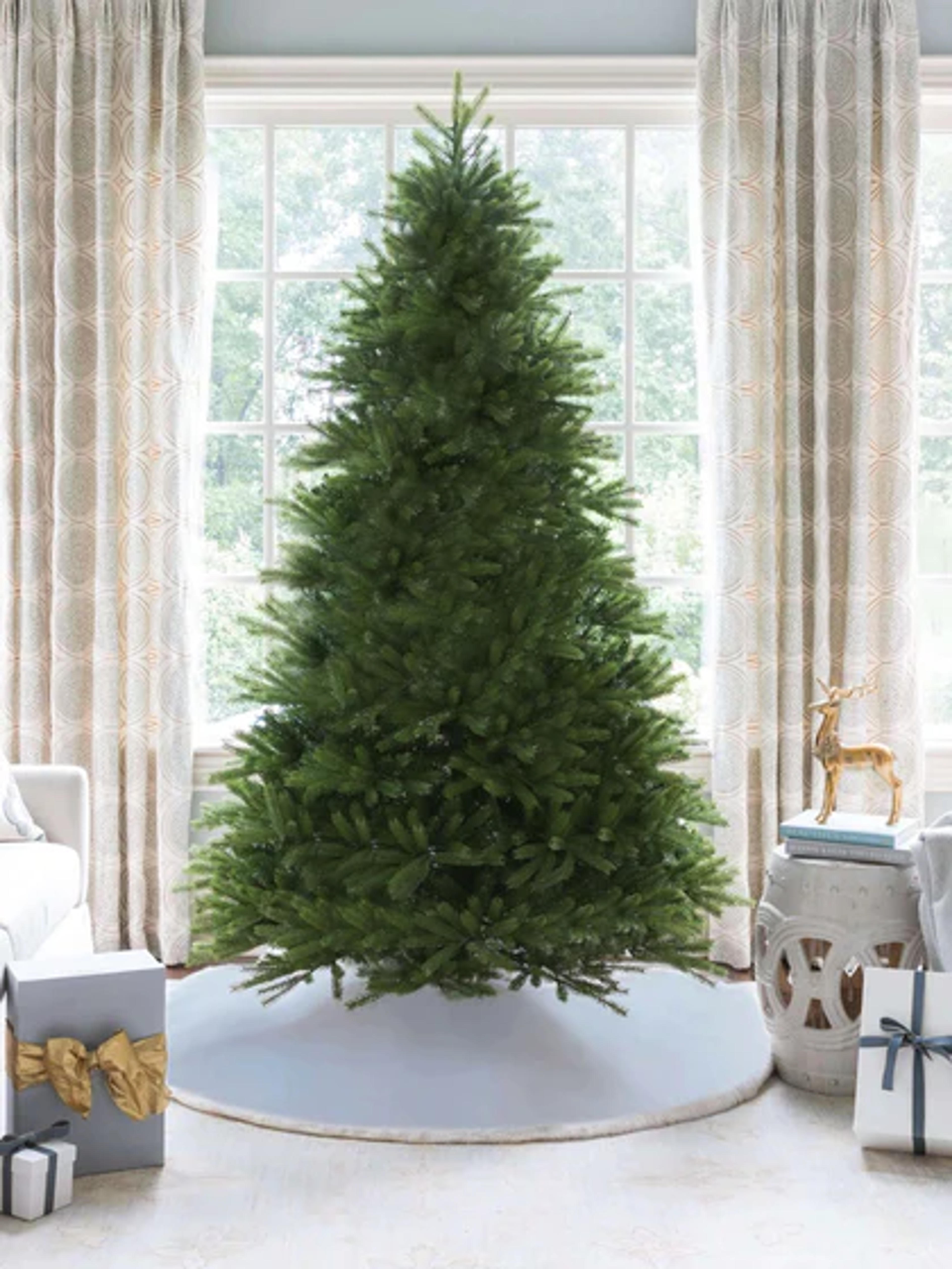 7.5 Foot King Fraser Fir Quick-Shape Artificial Christmas Tree Unlit