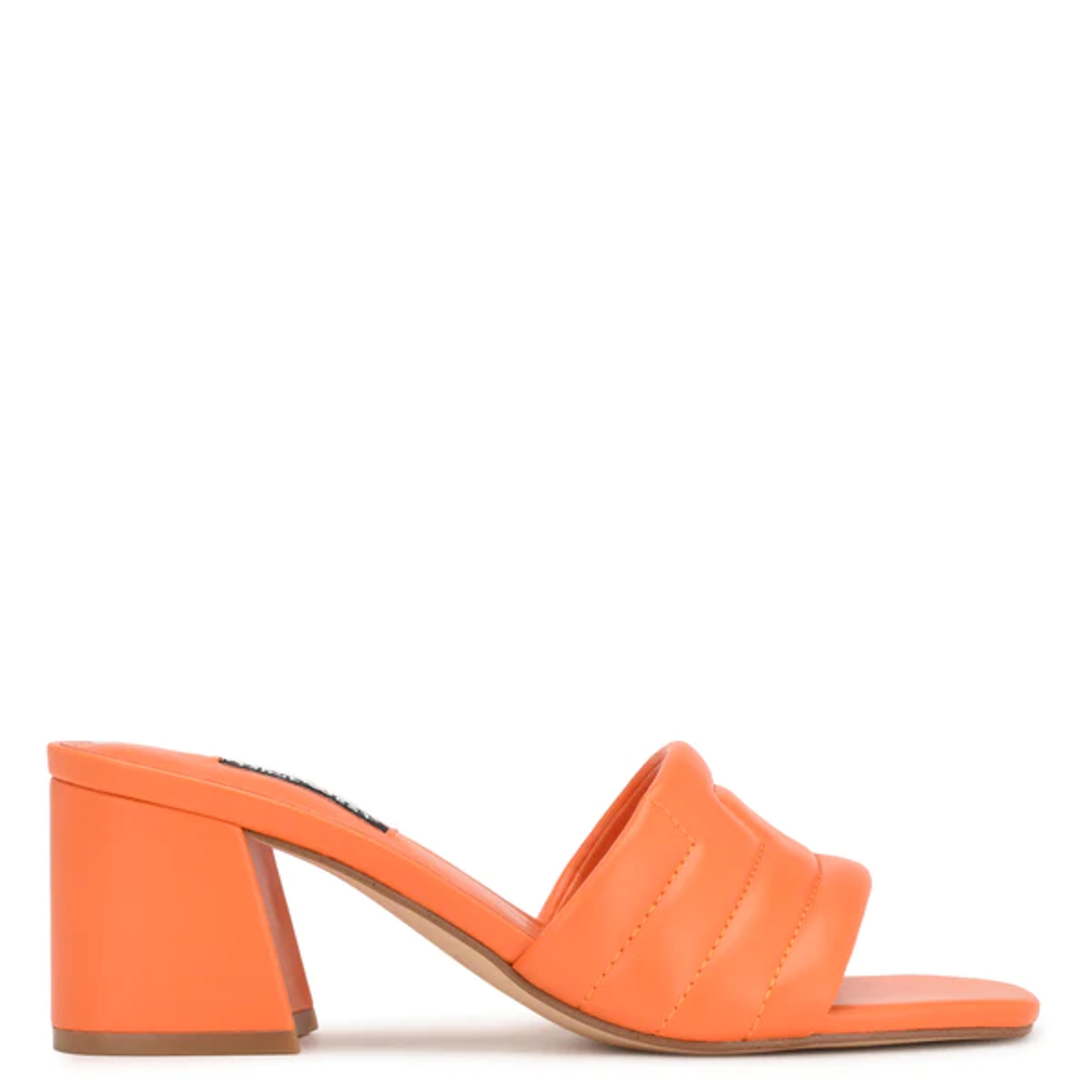 Glenra Heeled Slide Sandals - Nine West