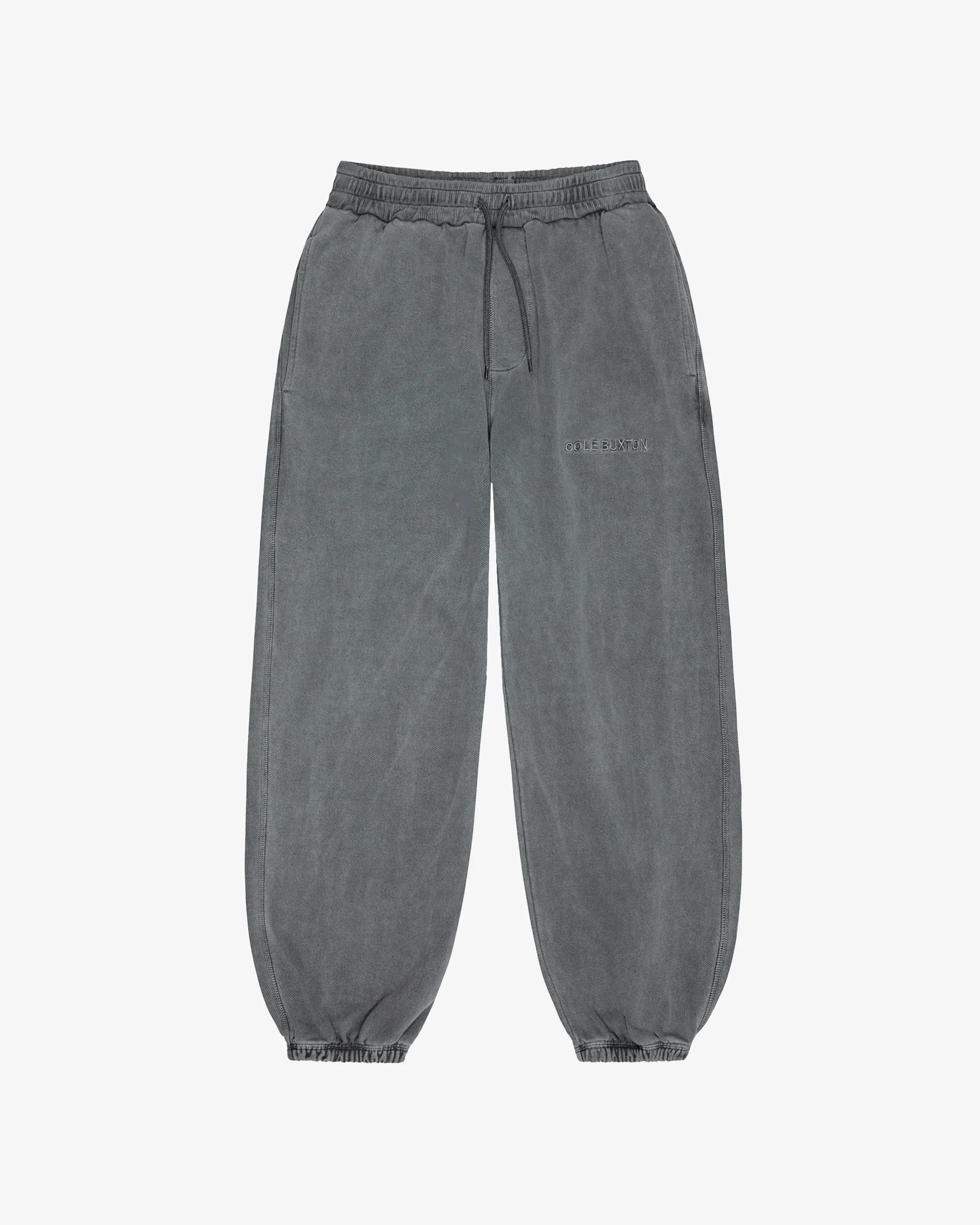 Cole Buxton | Heavyweight Warm Up Sweatpants | Unisex | Cotton | Washed Black