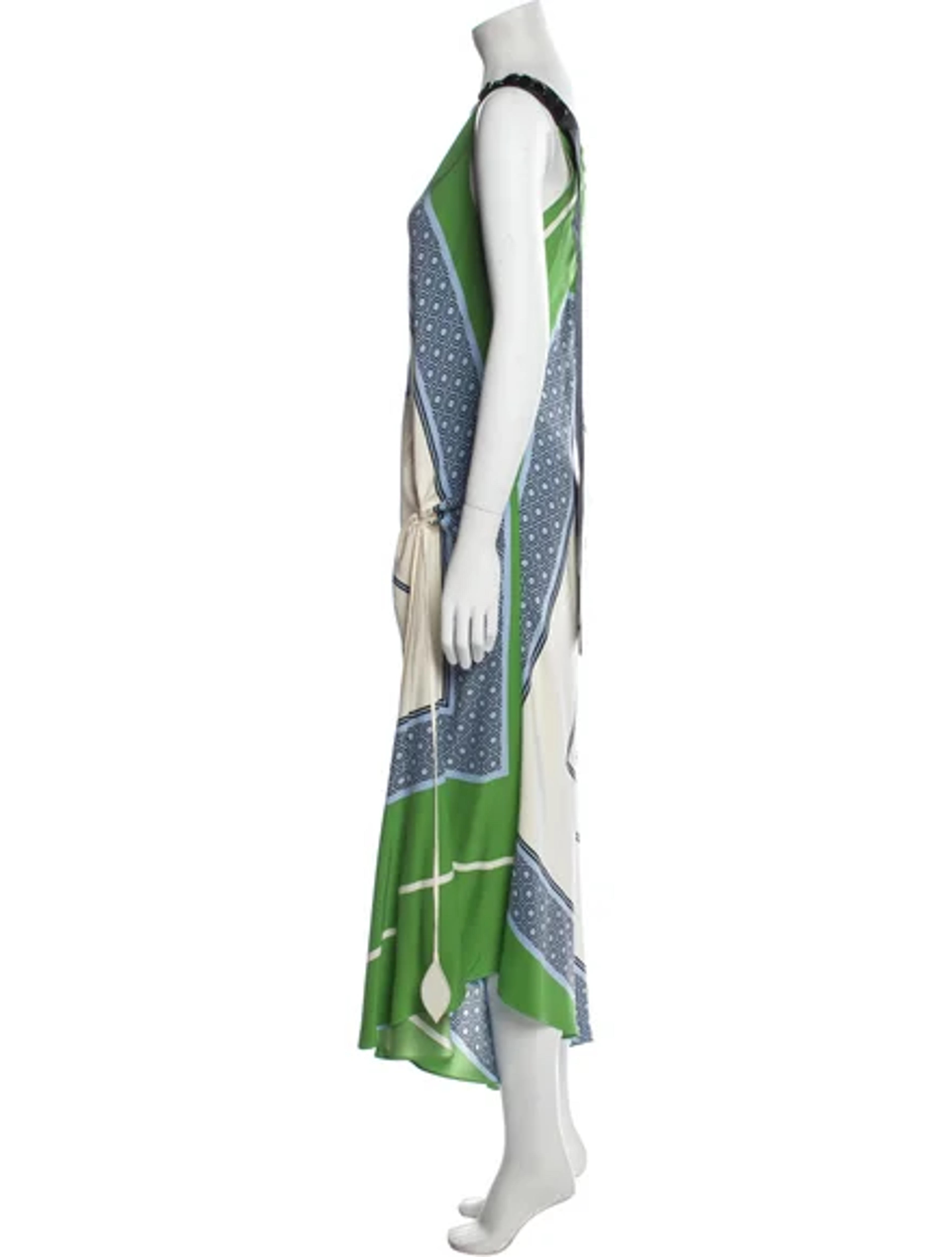 Tory Burch Silk Long Dress - Green Dresses, Clothing - WTO558049 | The RealReal